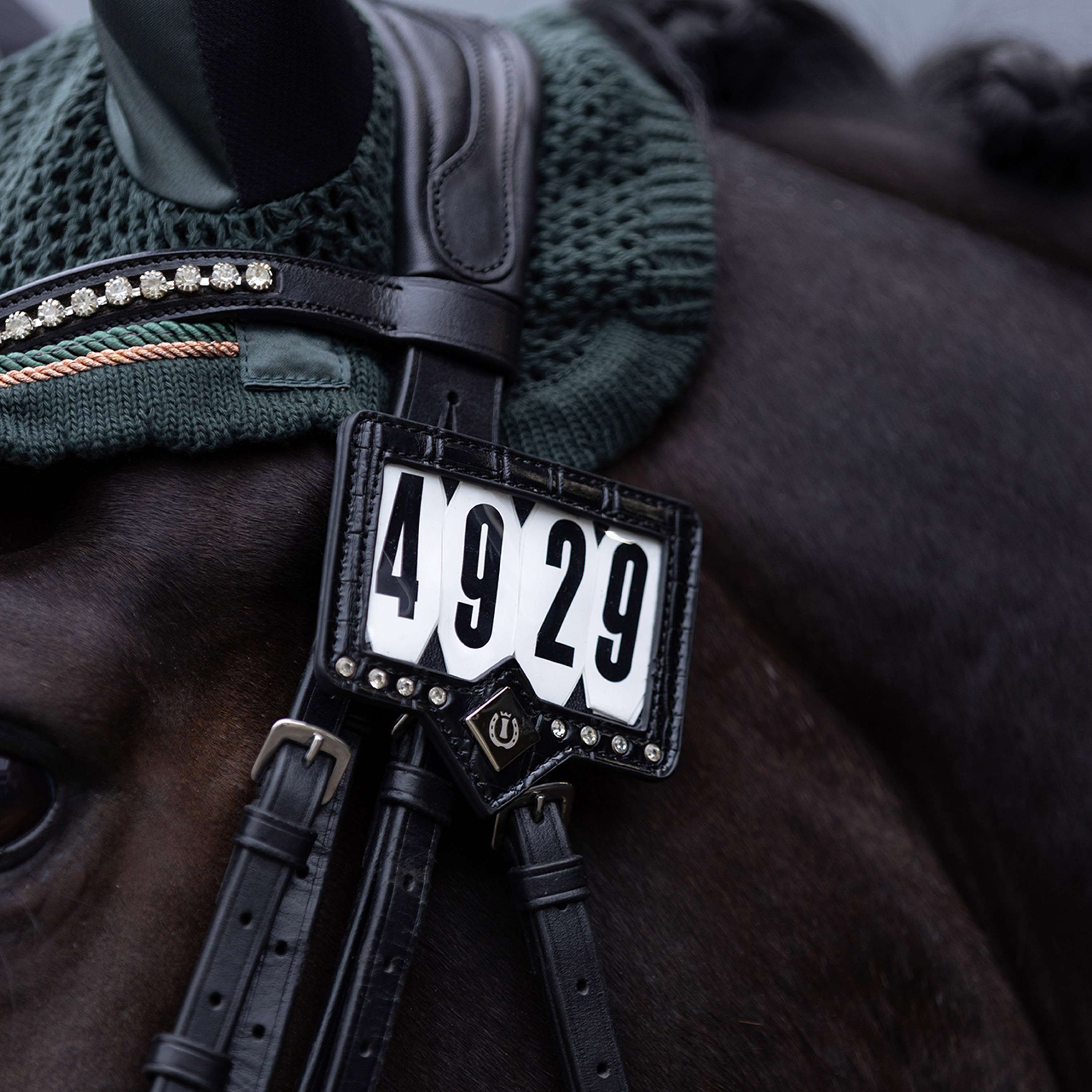 Imperial Riding Numéros de Concours IRHShow and Glow Black/Black Croco