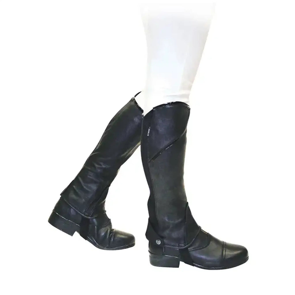 Dublin Chaps Stretch Fit Noir/Patent Piping