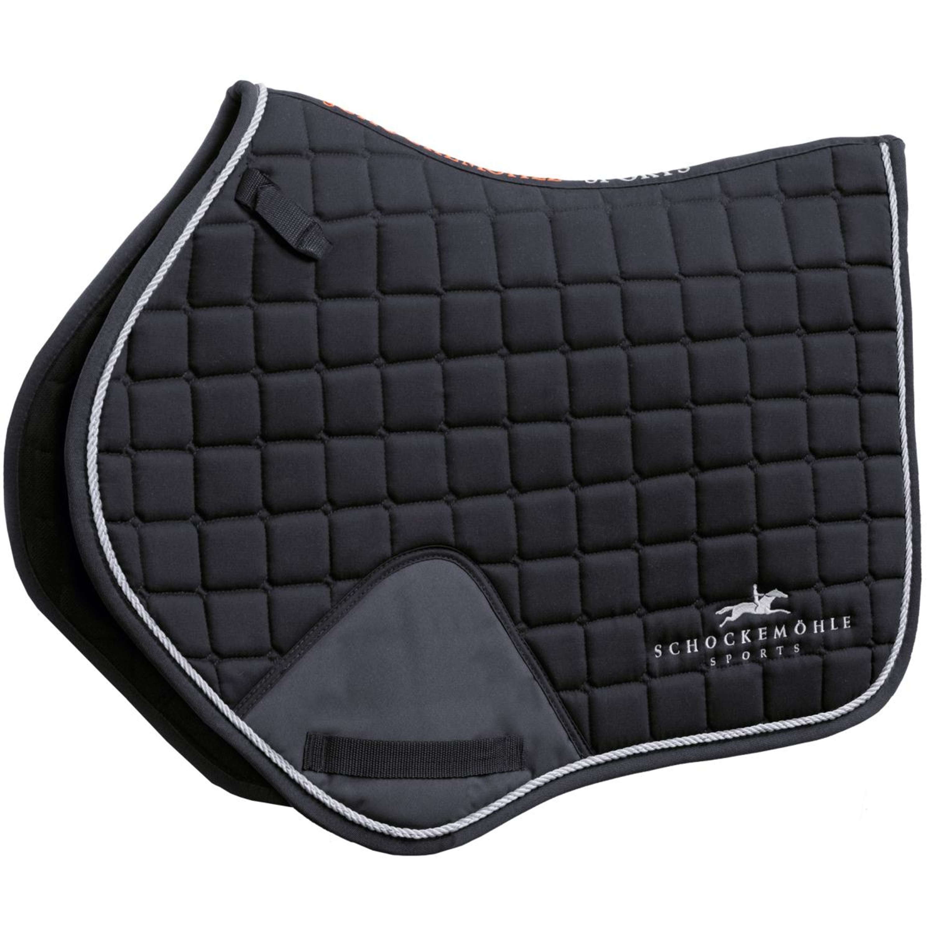 Schockemöhle Tapis de Selle Power Logo de Saut Noir