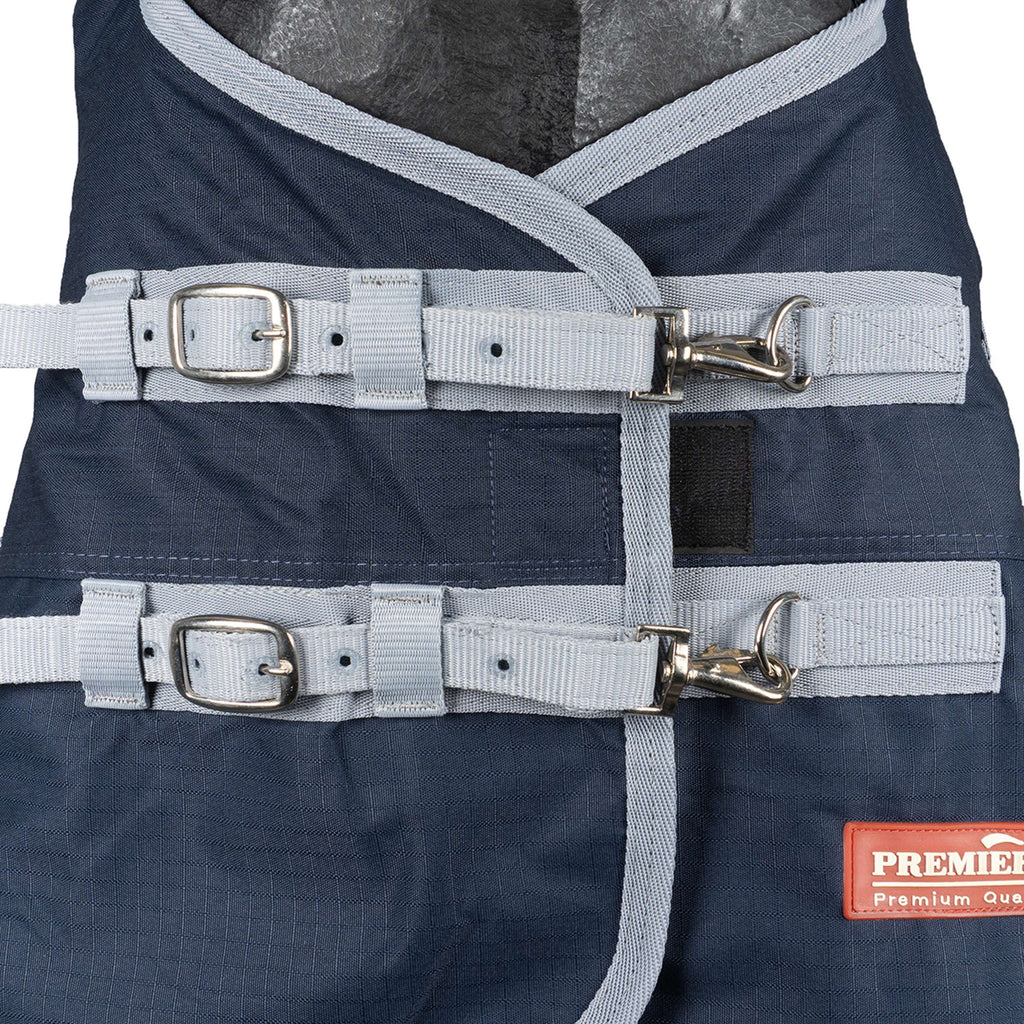 Premiere Couverture Imperméable All Year 600D 0g Fleece avec Couvre-cou Dress Blue