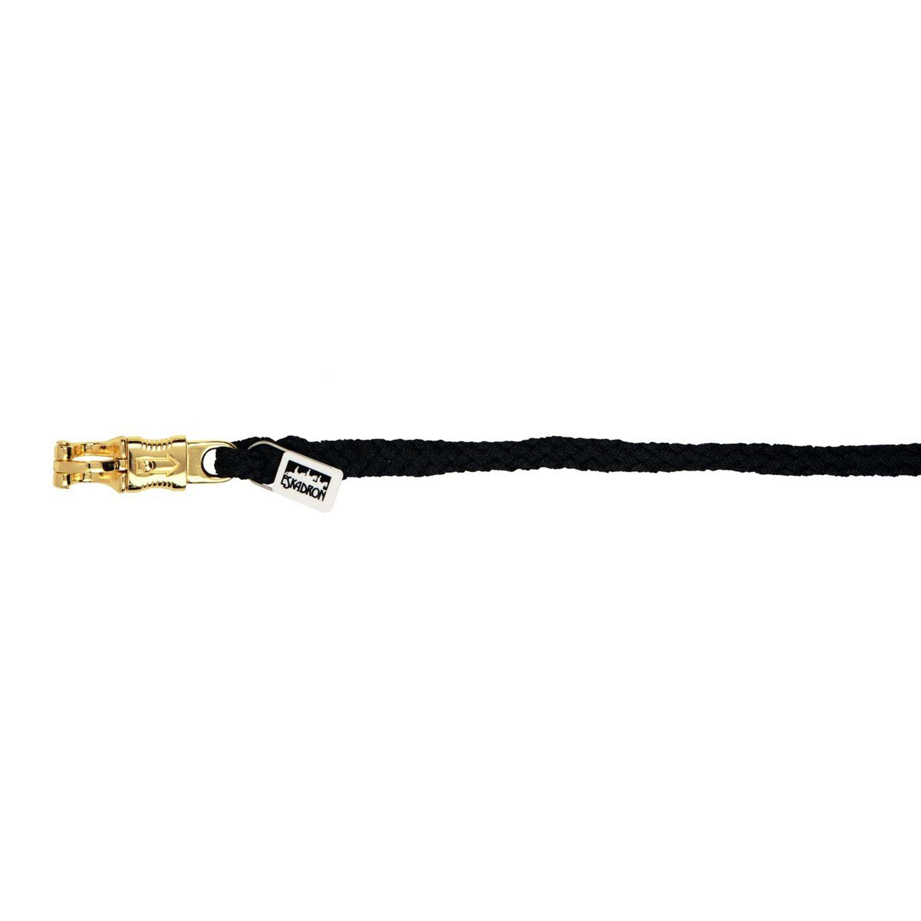 Eskadron Corde pour Licol Classic Messing Mousqueton Anti-panique Noir