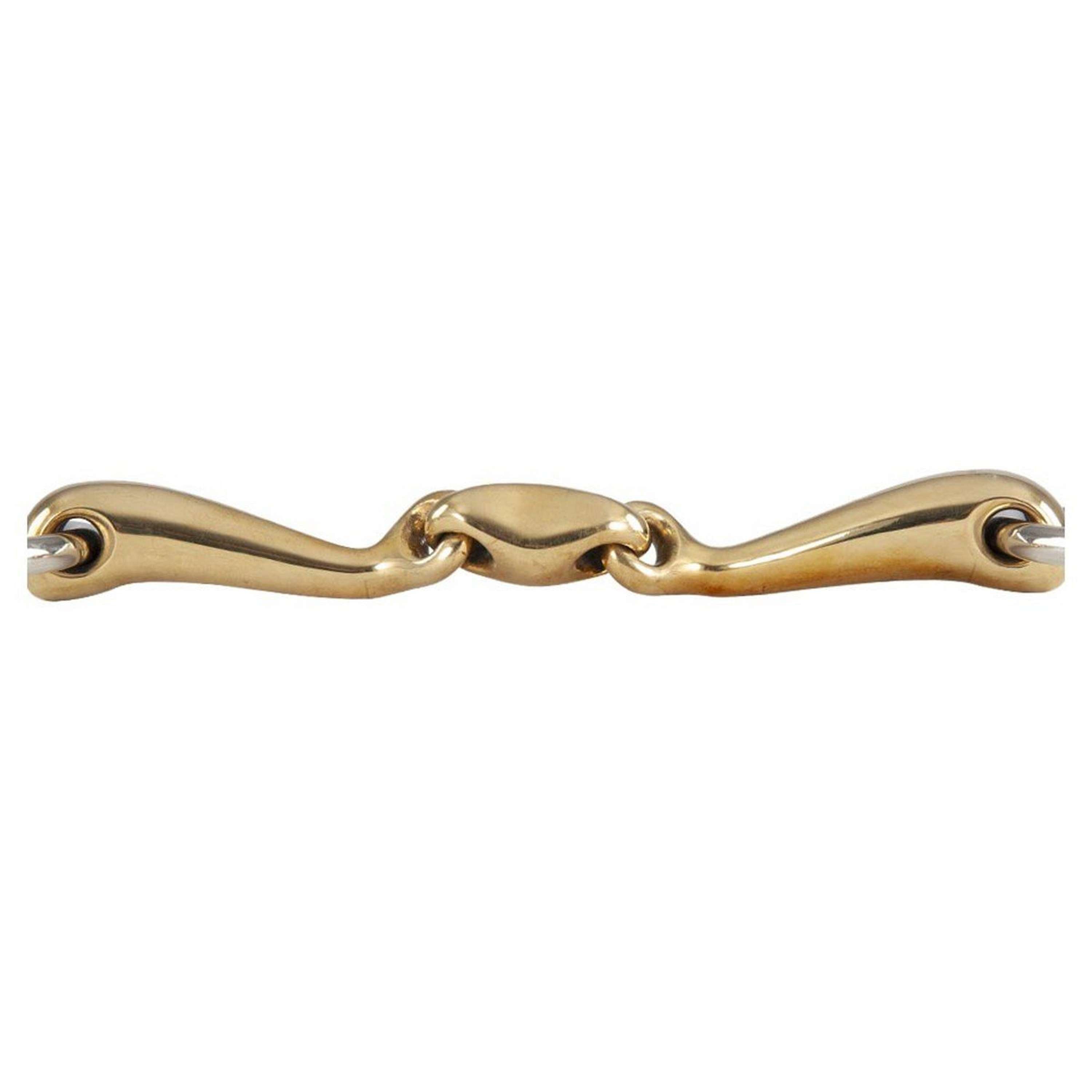 BR Mors de Filet Soft Contact Double Brisure Incurvé 16mm