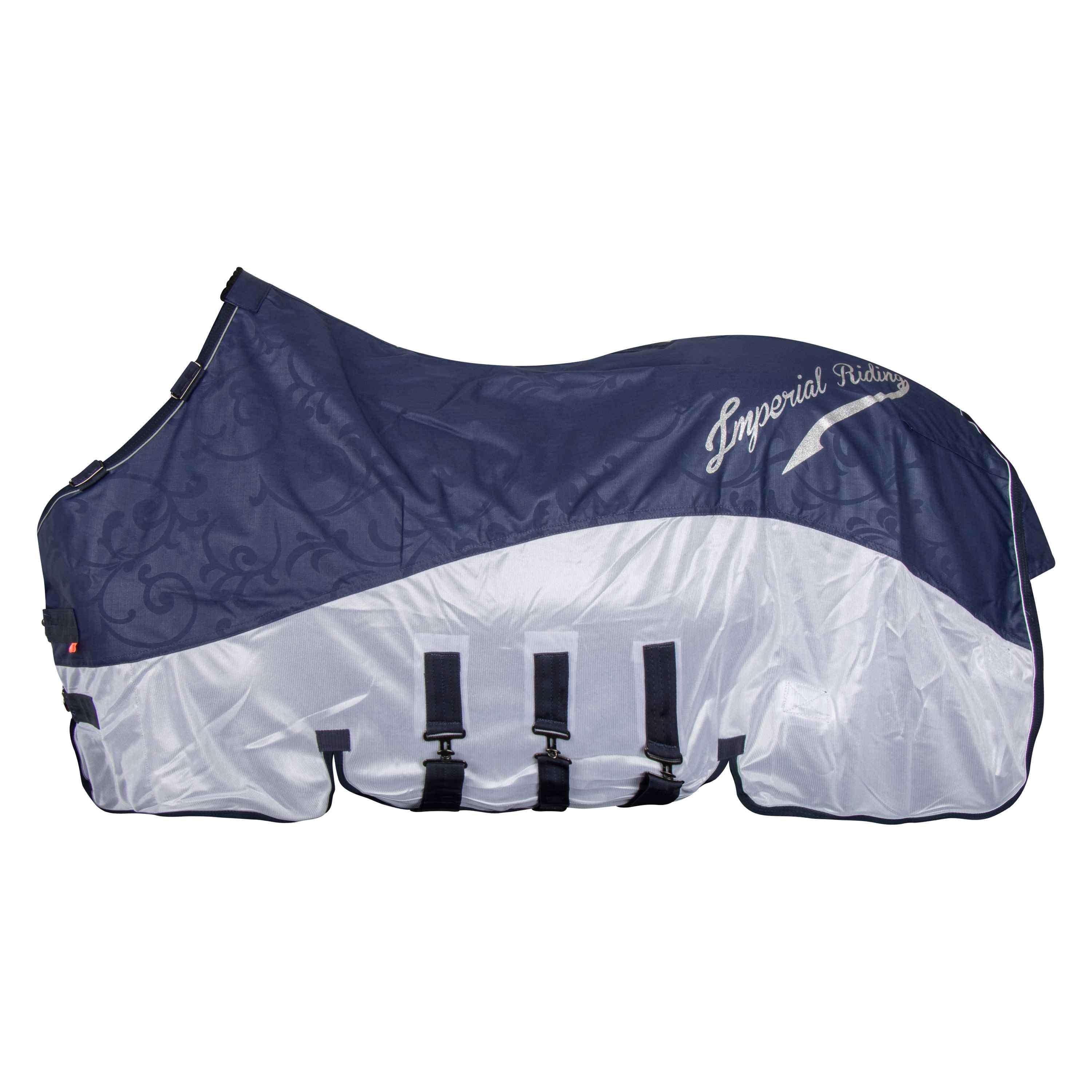 Imperial Riding Moustiquaire et Couverture de Protection Contre la Pluie IRHSuper-Dry Marin