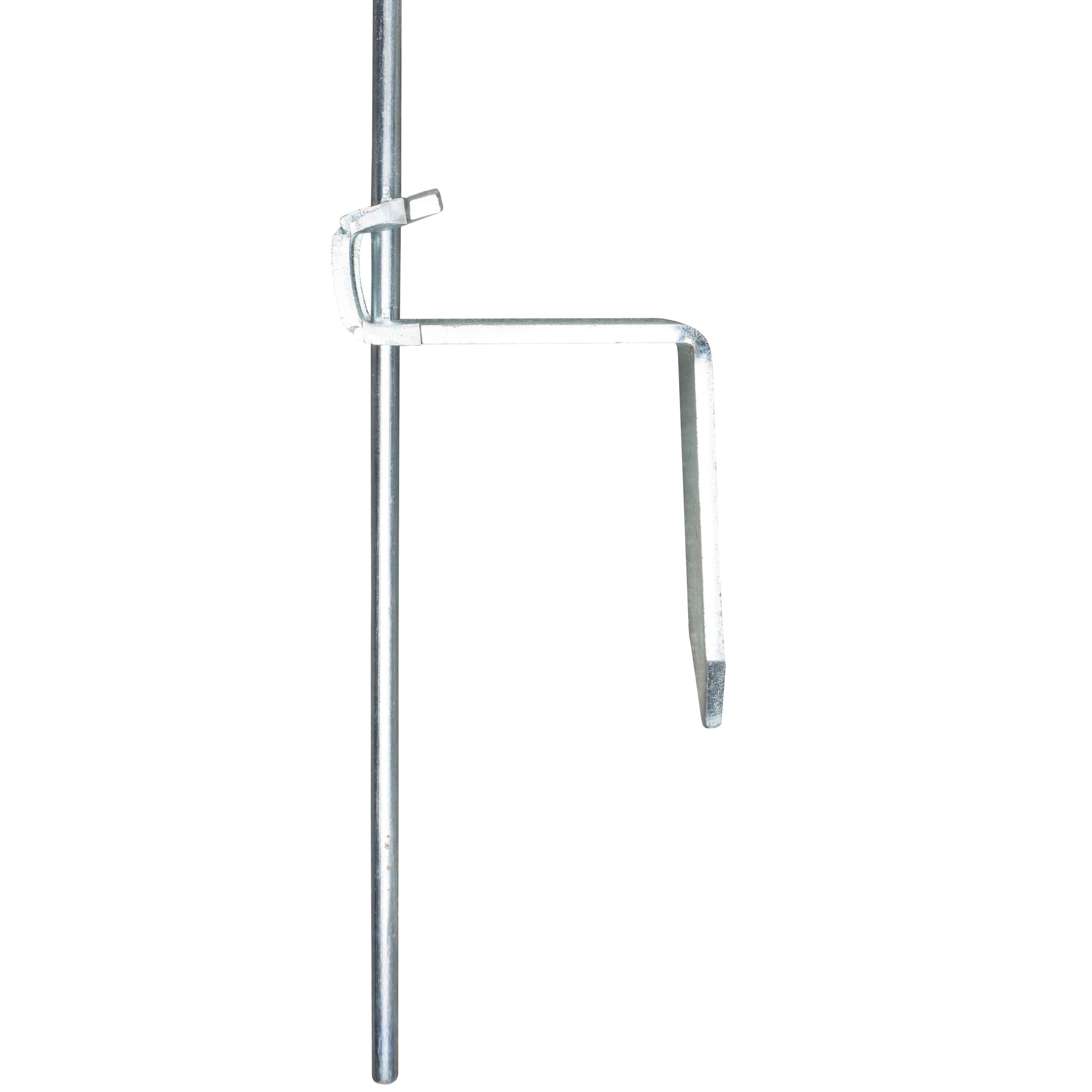 Agradi Power Piquet de Clôture Acier de Ressort avec Boucle 105cm 10 Pièces Blanc