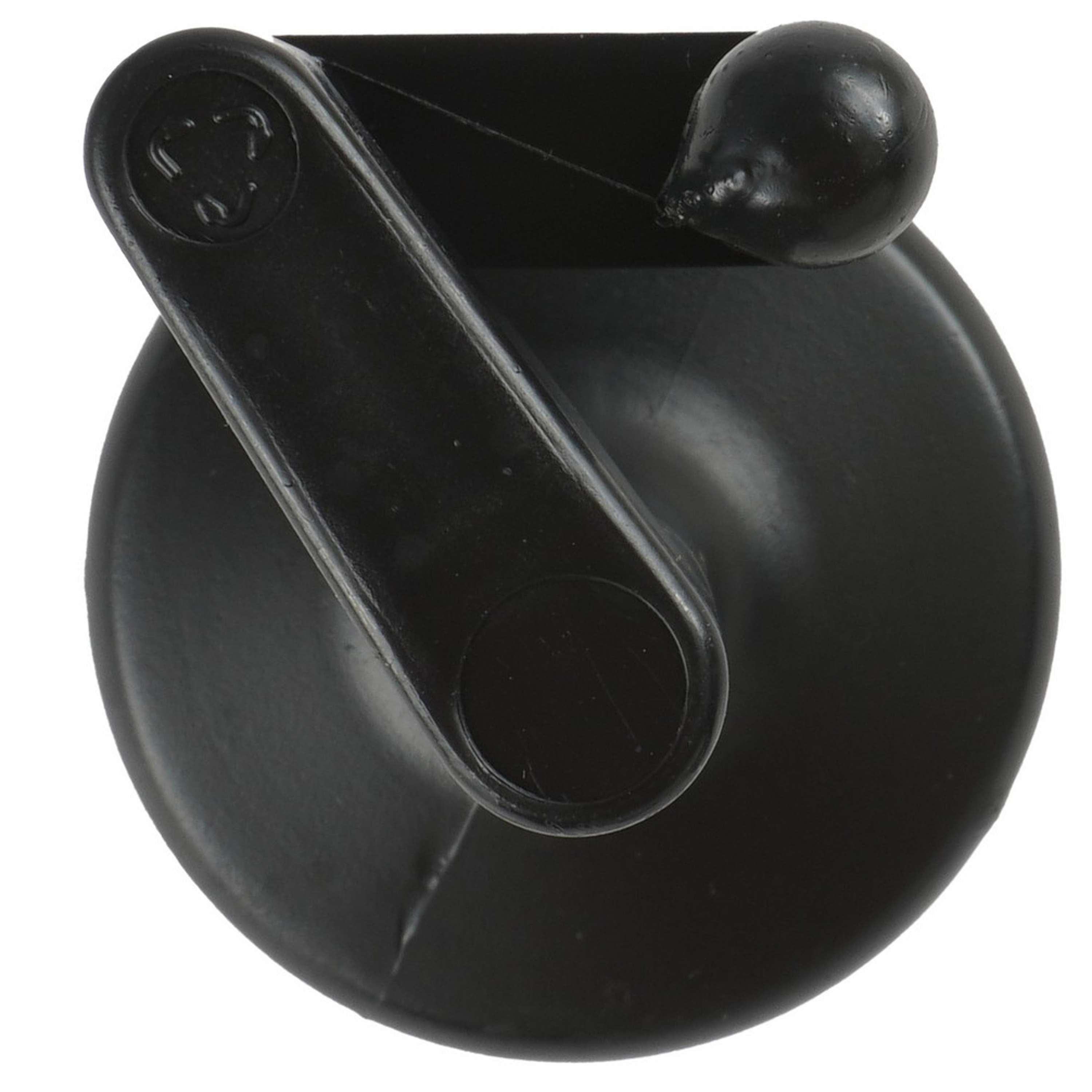 Ako Capuchon d'Isolateur Cordon/Fil d'Acier Poteau Ovale 25 Pièces Noir