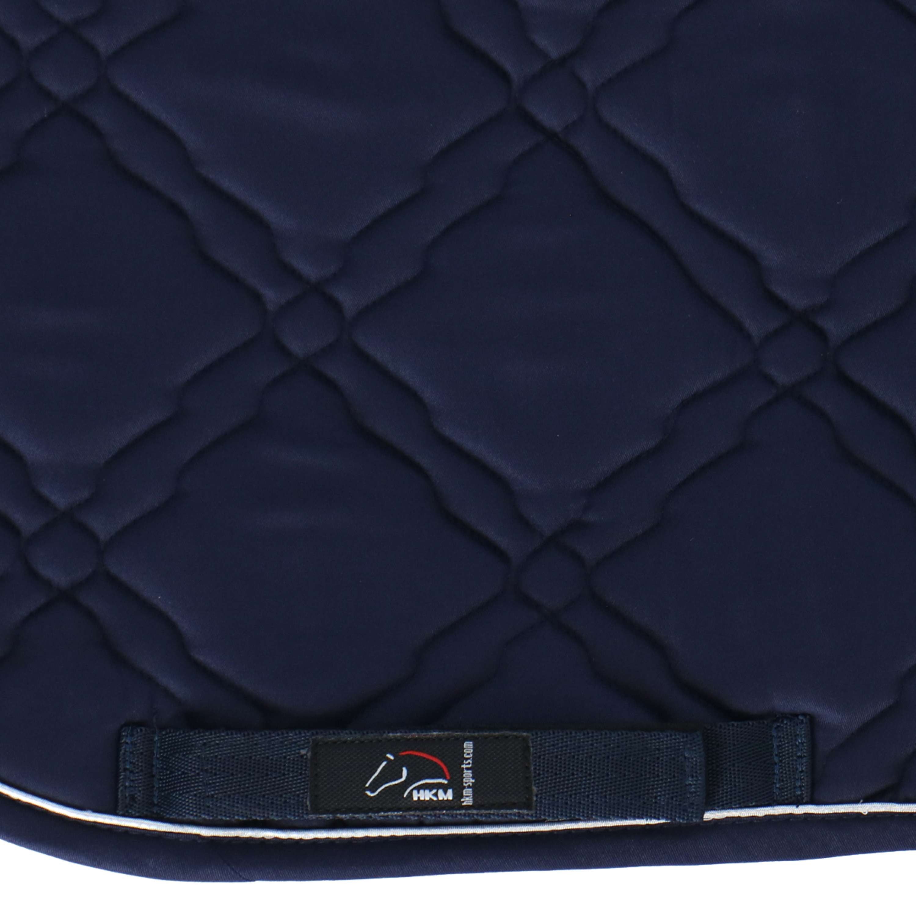 HKM Tapis de Selle Bologna Polyvalent Bleu Foncé