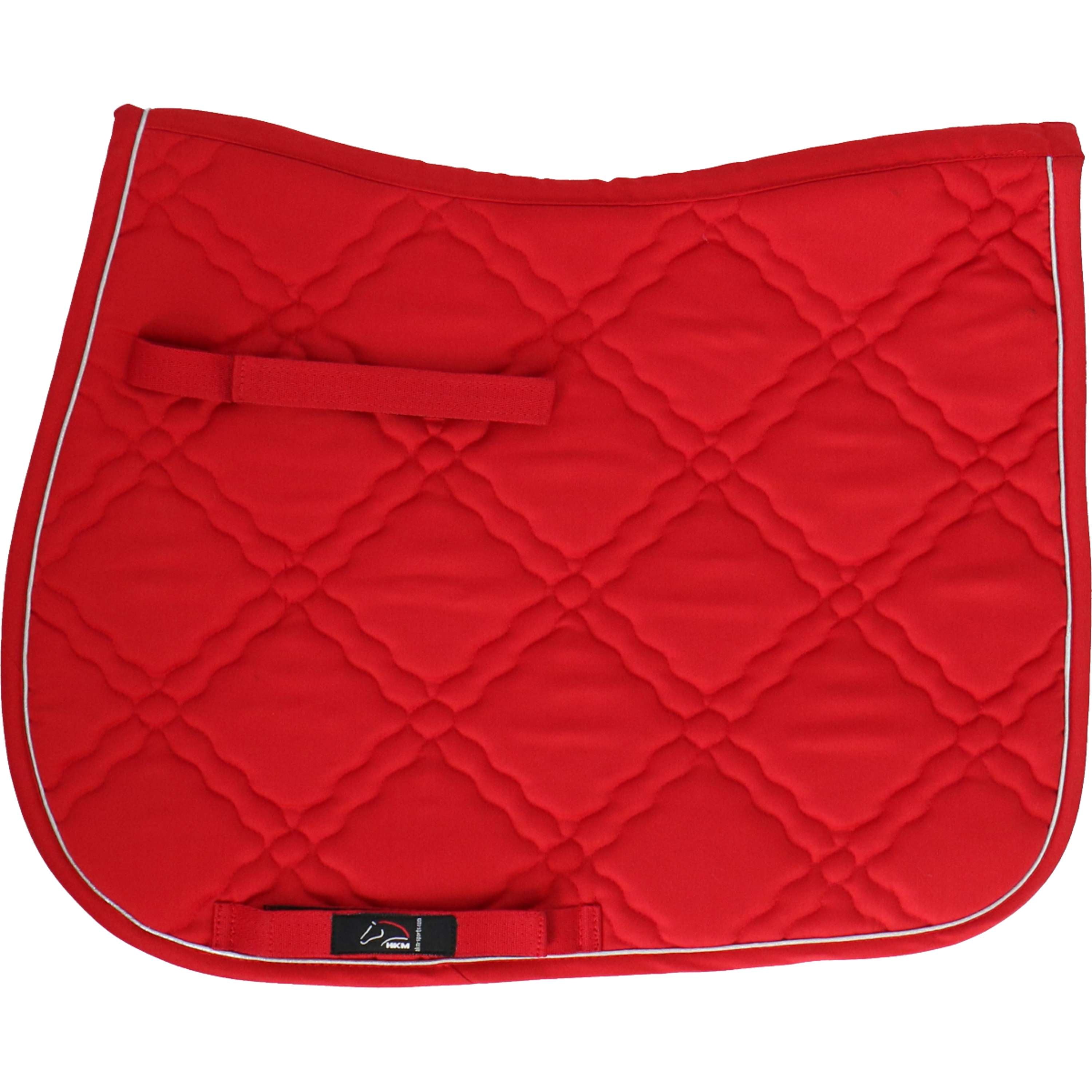 HKM Tapis de Selle Bologna Polyvalent Rouge