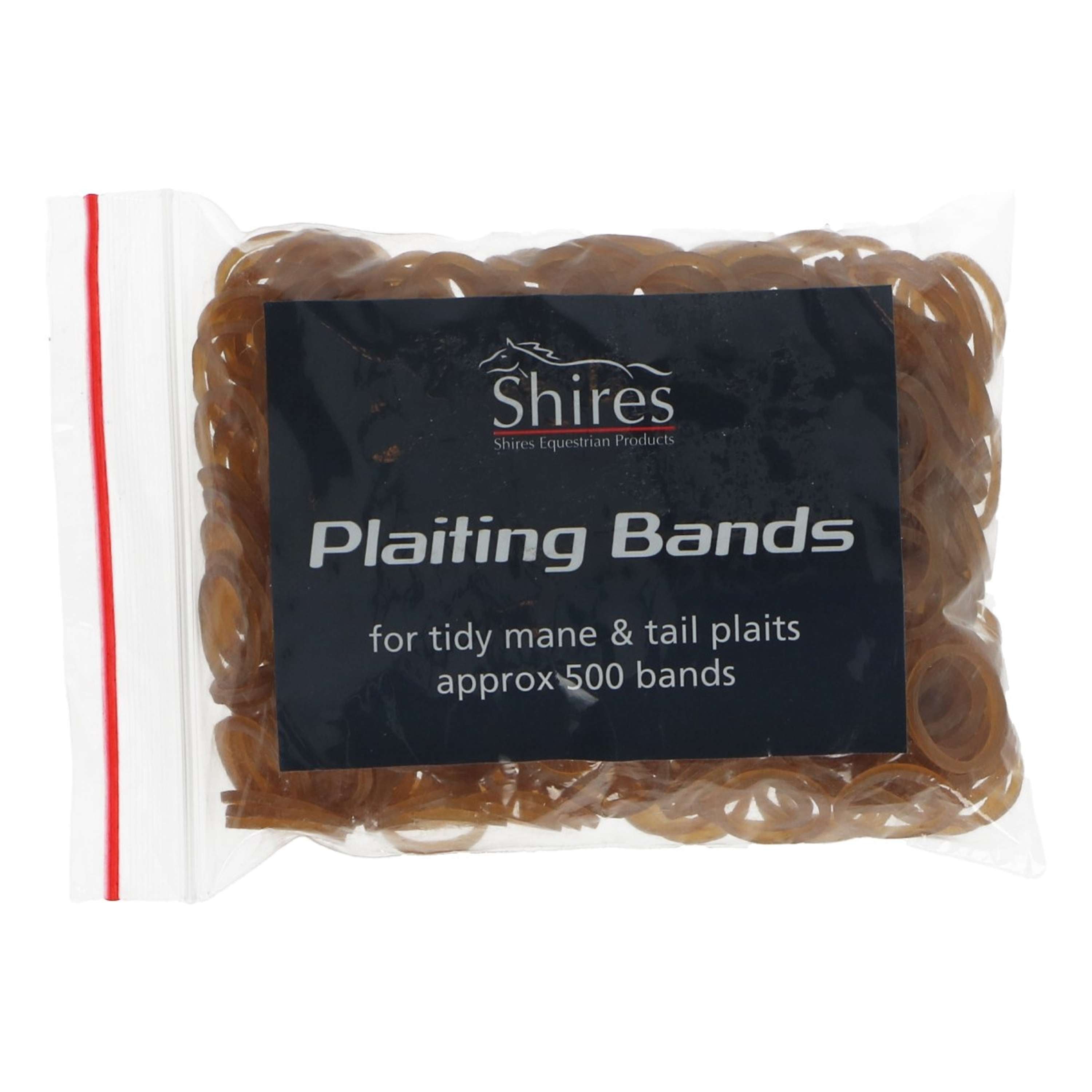 Shires Petits Élastiques 500 pièces Marron