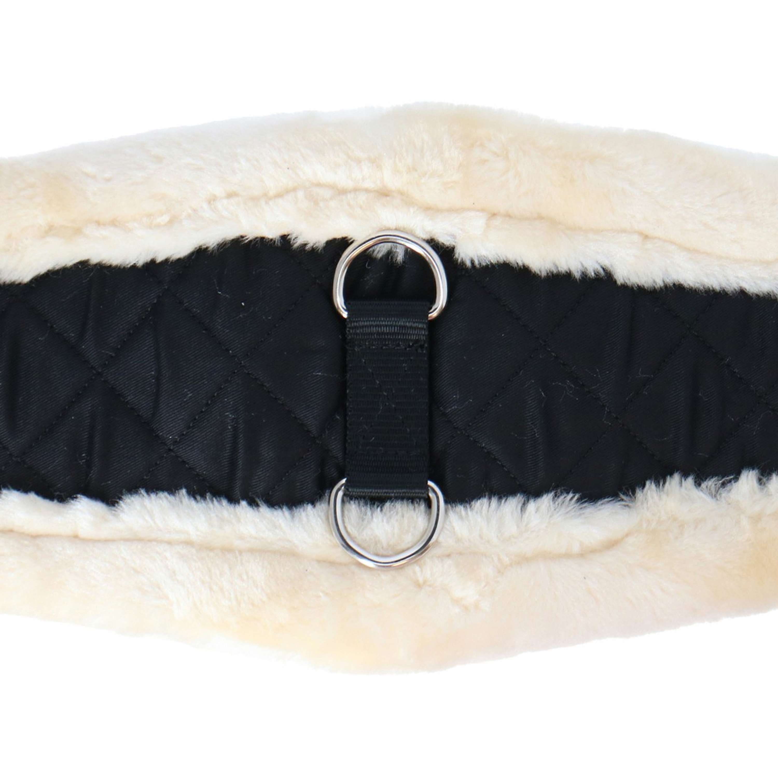 Premiere Sangle Dressage Synth. Mouton Noir/Naturel