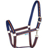 Bucas Licol Dublin Poulain Bleu Marine/Orange