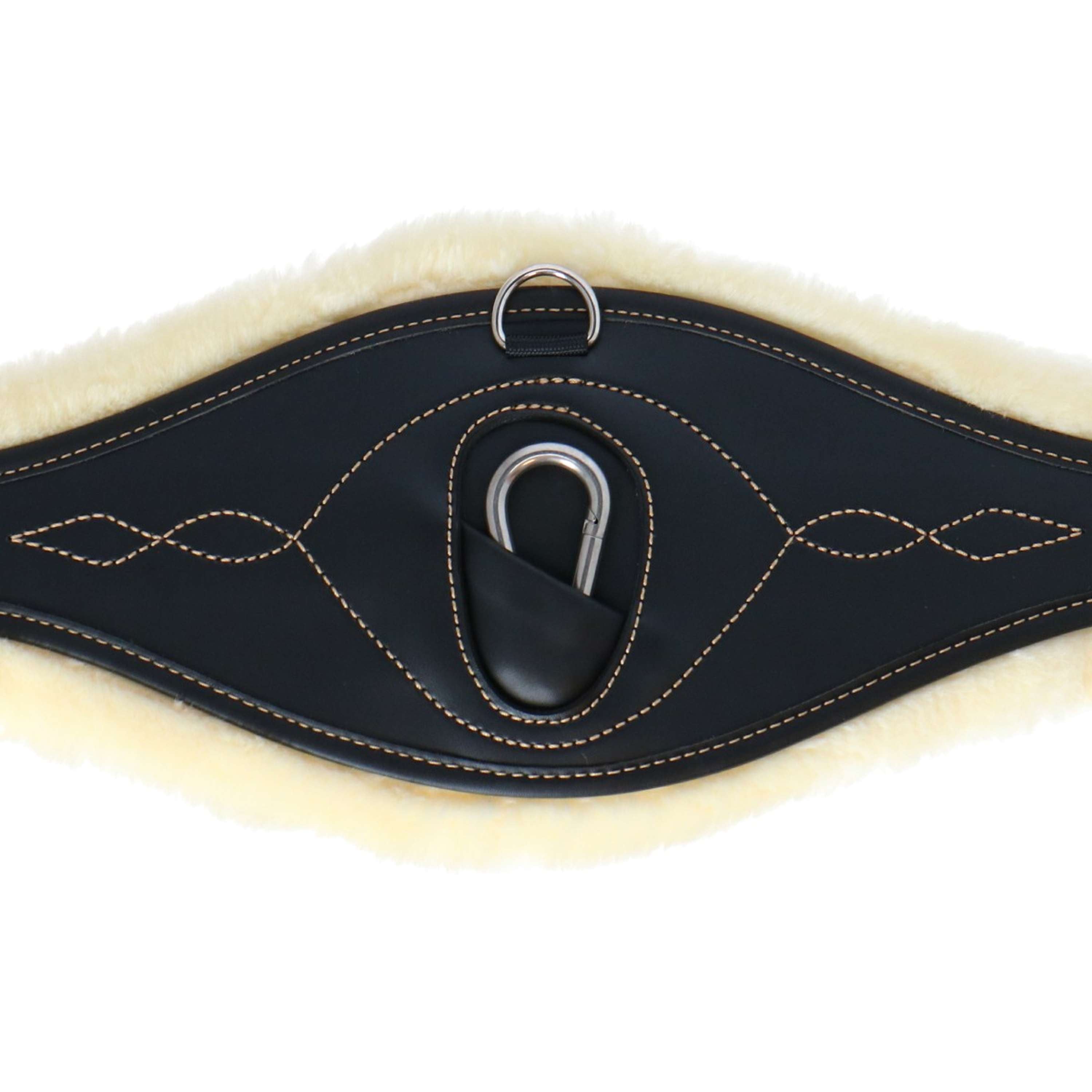 Kentucky Sangle d'Obstacle Sheepskin Anatomic Noir