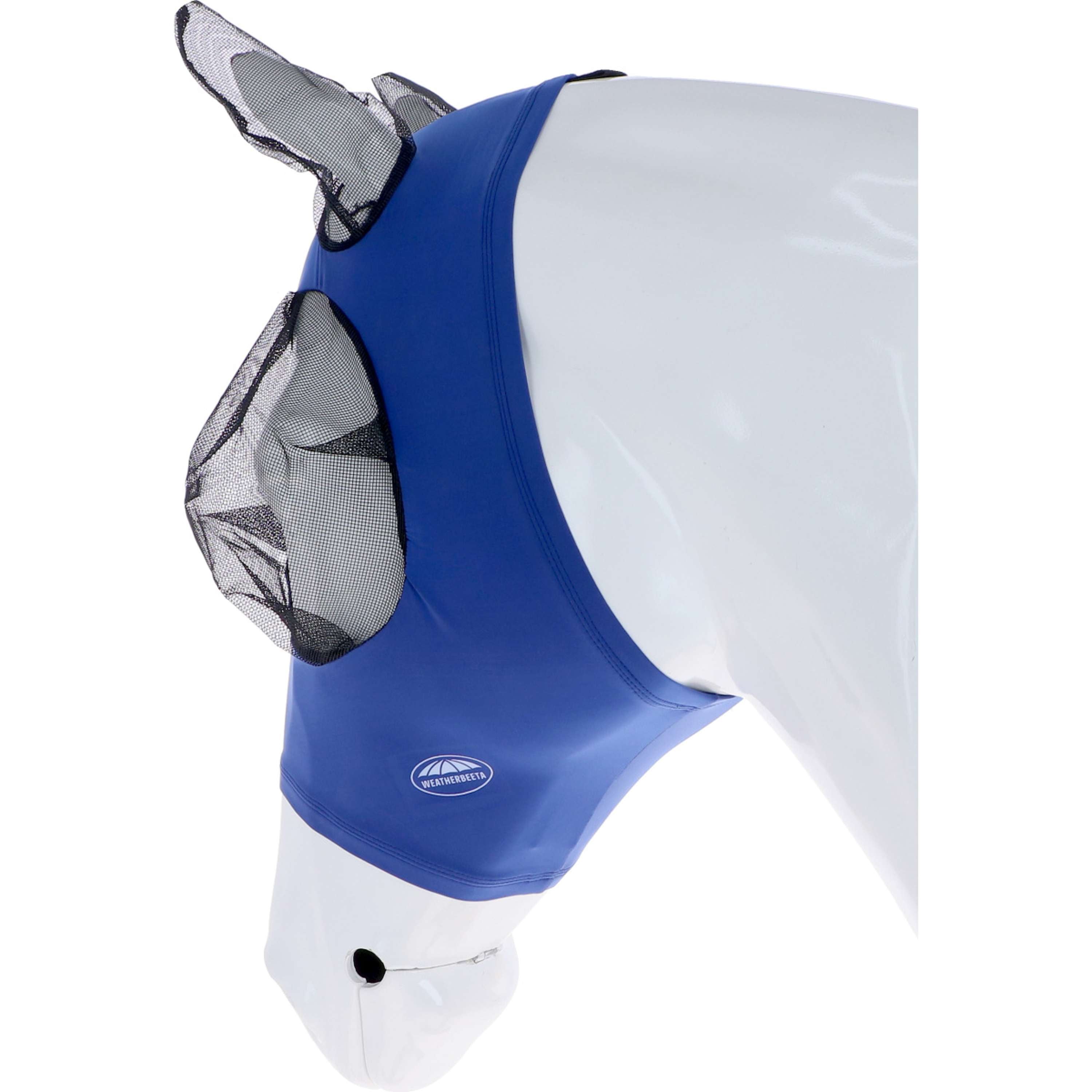 Weatherbeeta Masque Anti-Mouches Stretch Bug Eye Saver avec Oreilles Royal Blue/Noir