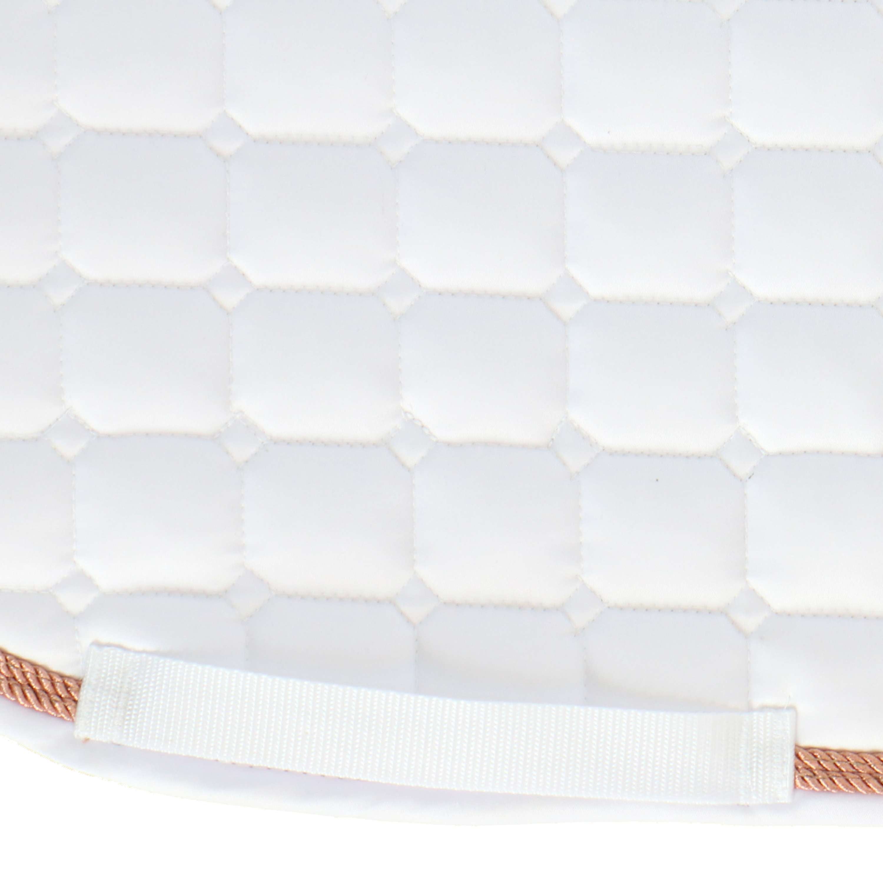 Harry's Horse Tapis de Selle Reverso Logo Competition Polyvalent Blanc/Rosegold