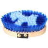 HORKA Brosse Douce Bois Poney Bleu