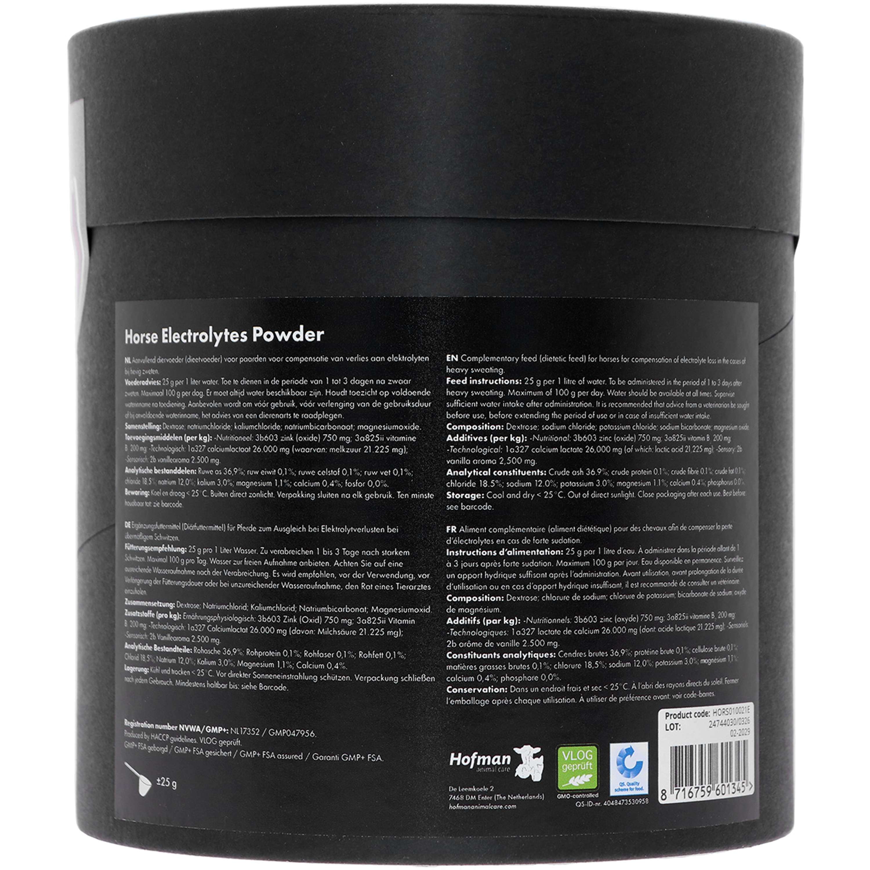 Excellent Poudre d'électrolytes avec B2 Seau