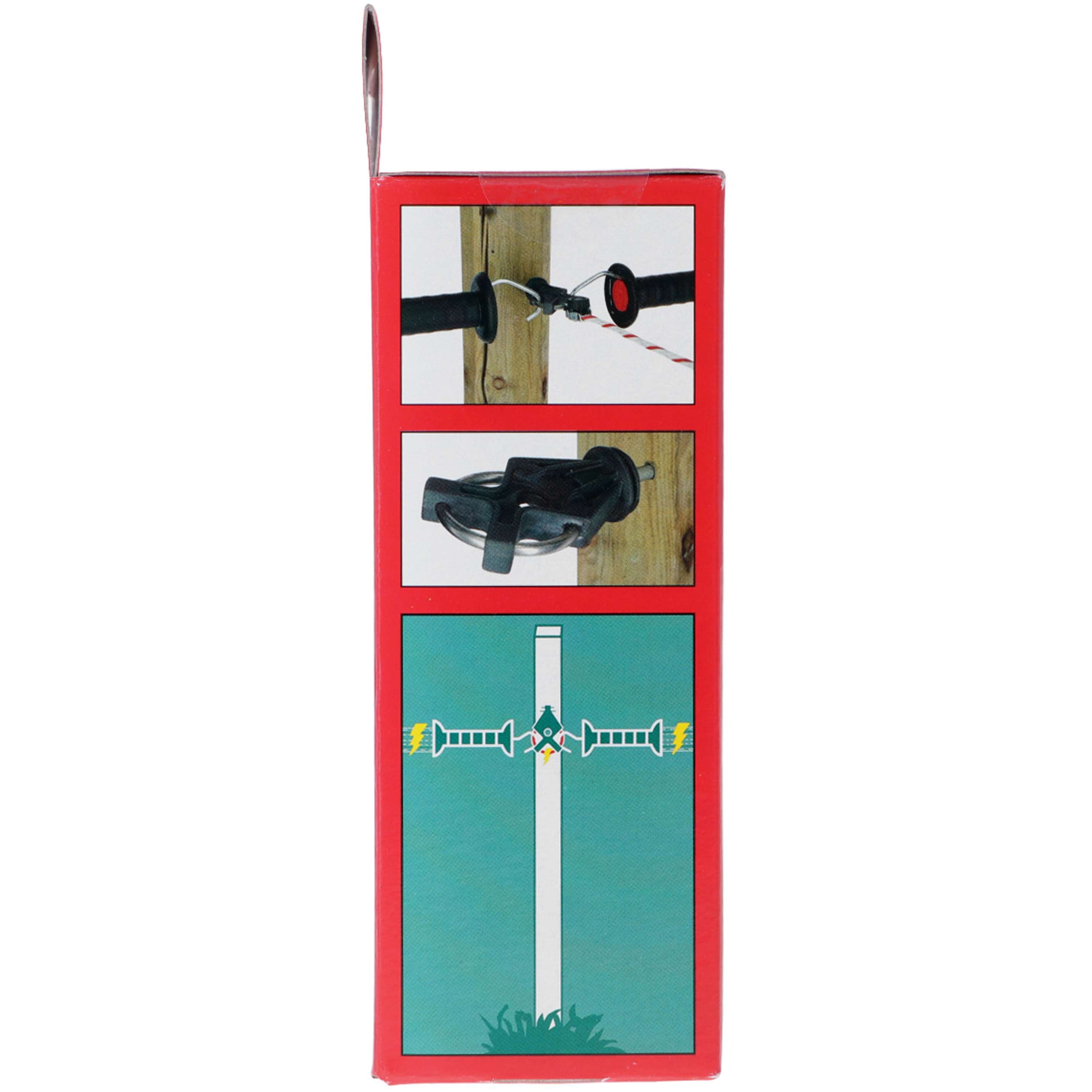 Kerbl Isolateur de Porte X³ Blister Galvanisé 6 Pièces Noir