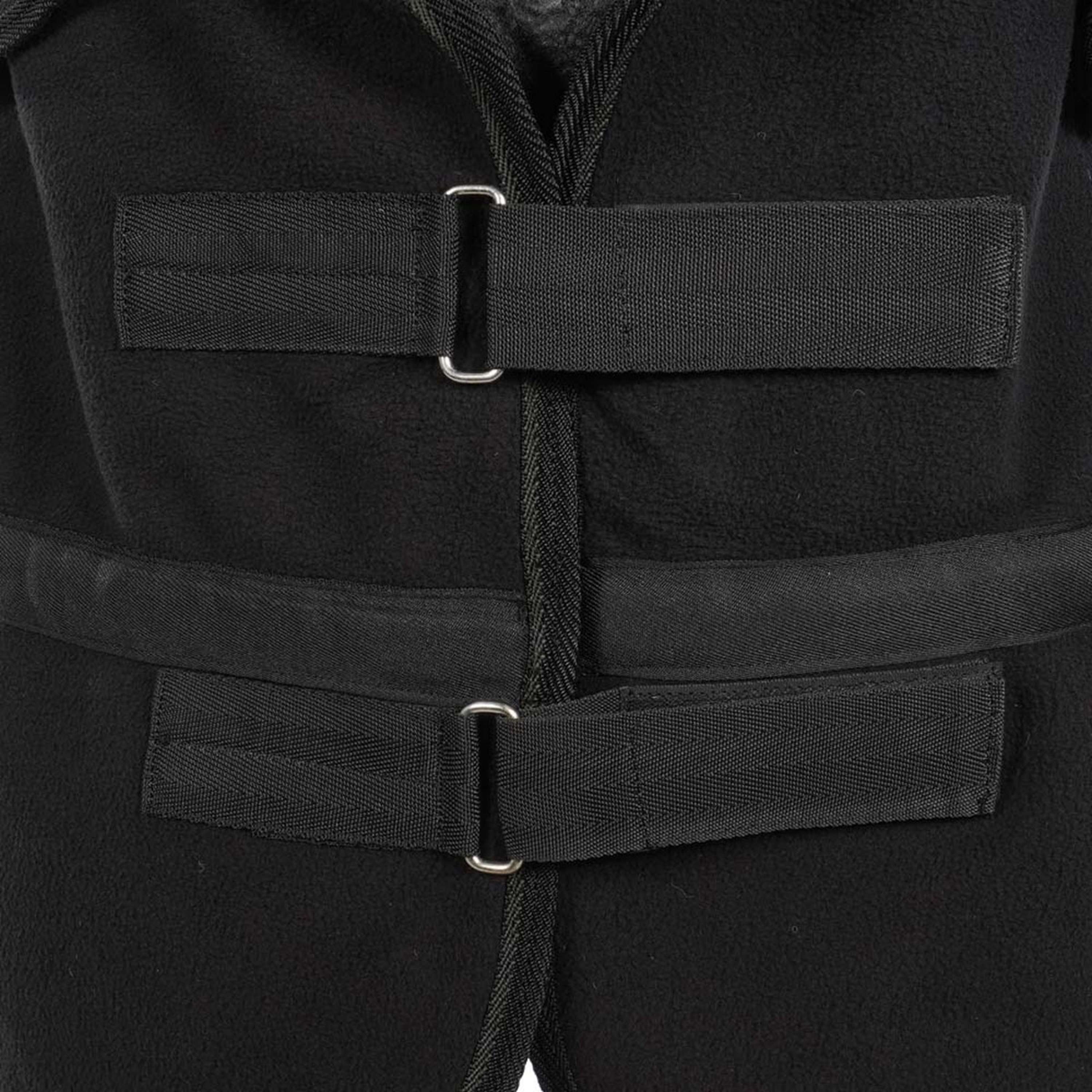 Harry's Horse Couverture Polaire avec Col Enroulable Noir