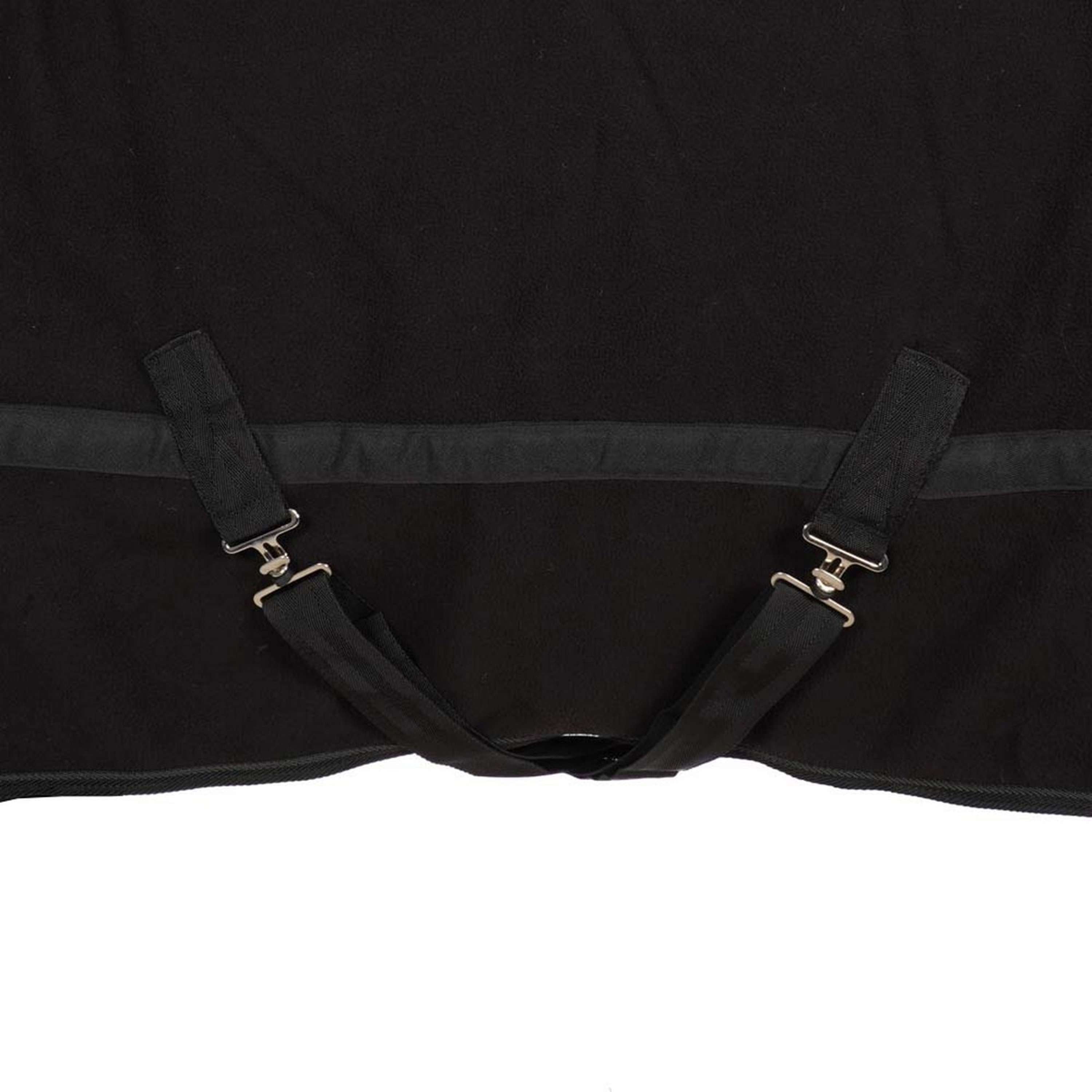 Harry's Horse Couverture Polaire avec Col Enroulable Noir