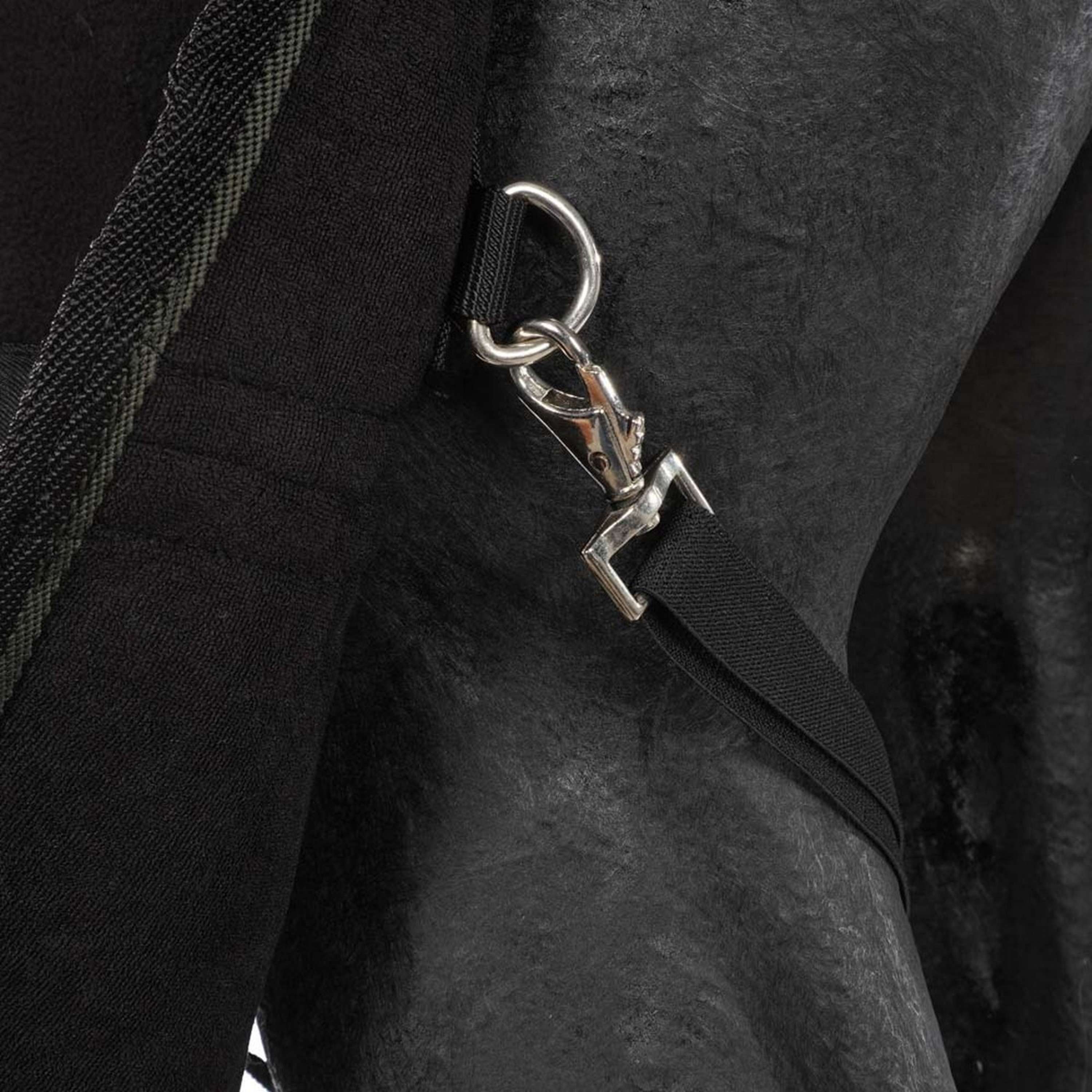 Harry's Horse Couverture Polaire avec Col Enroulable Noir