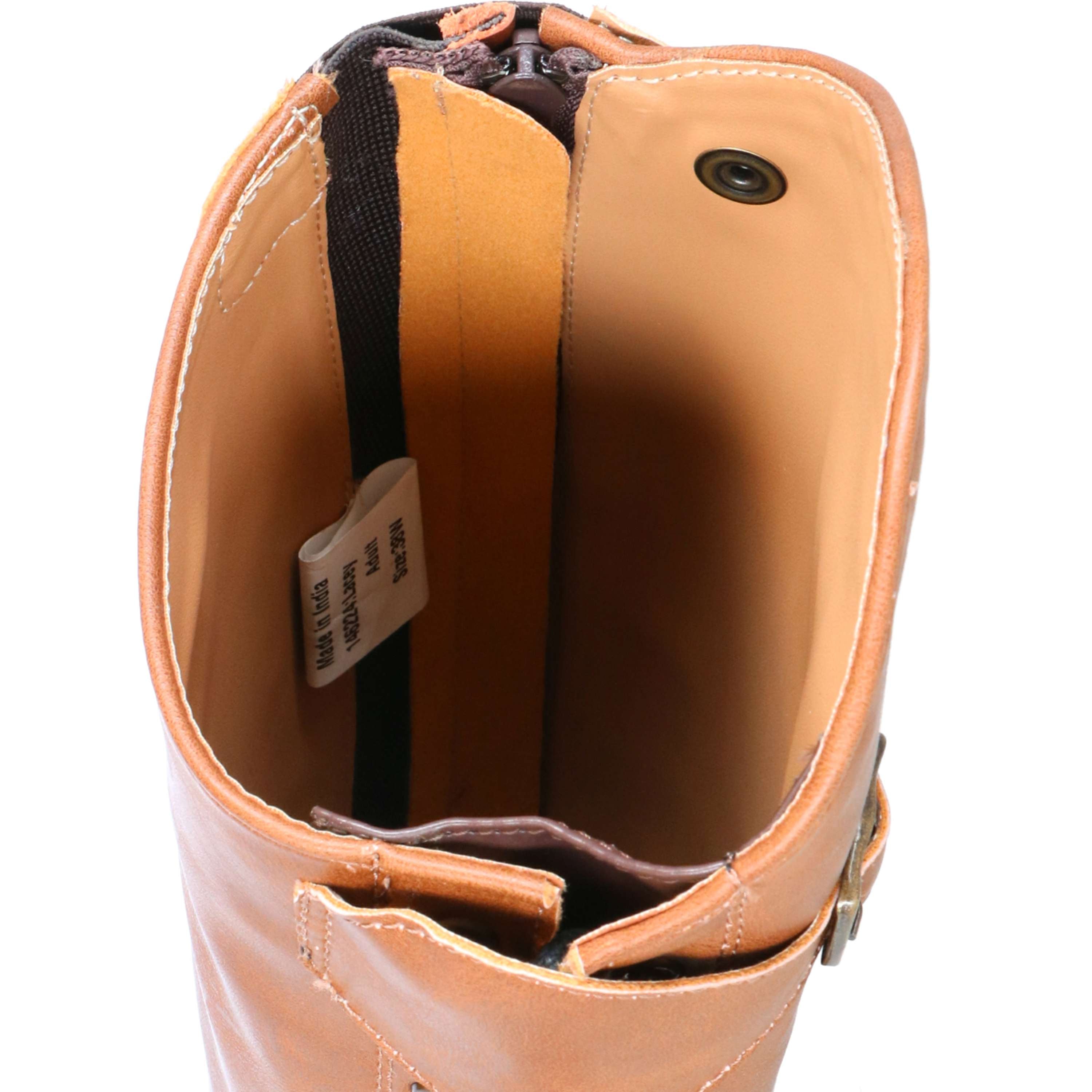 HORKA Bottes d'Équitation Lacey Synthétique Cognac