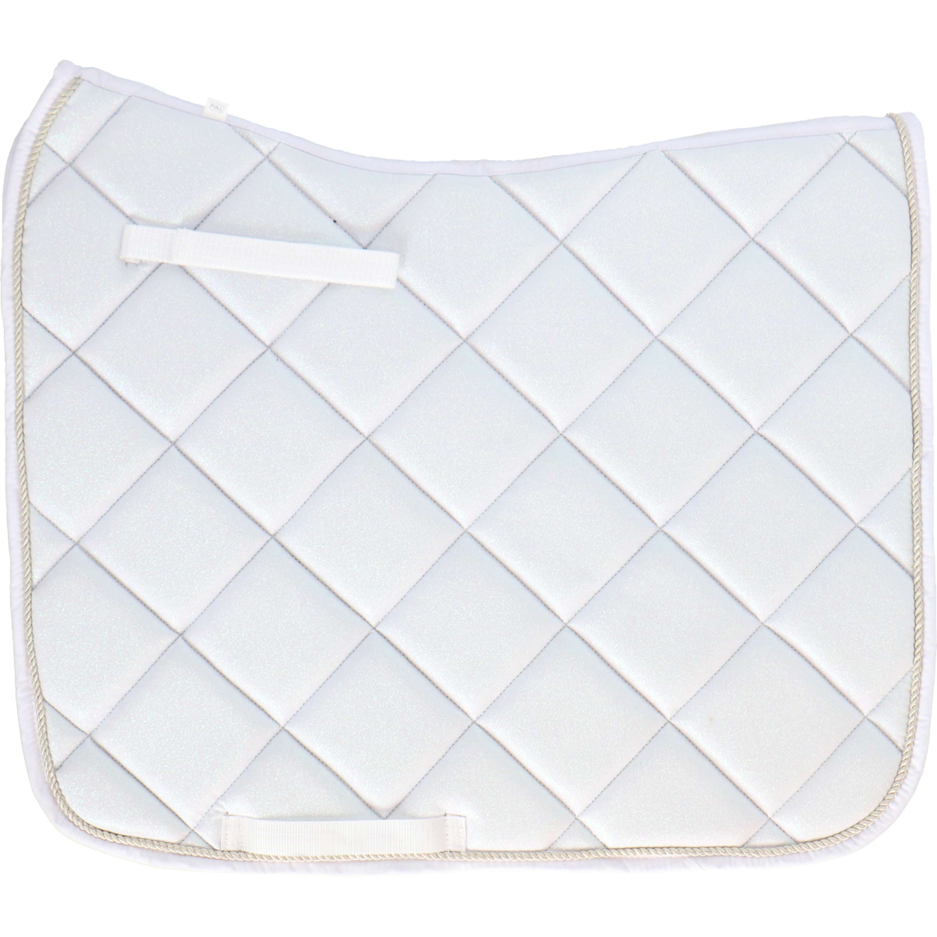 HB Tapis de Selle Sparkling Glitter Dressage Blanc