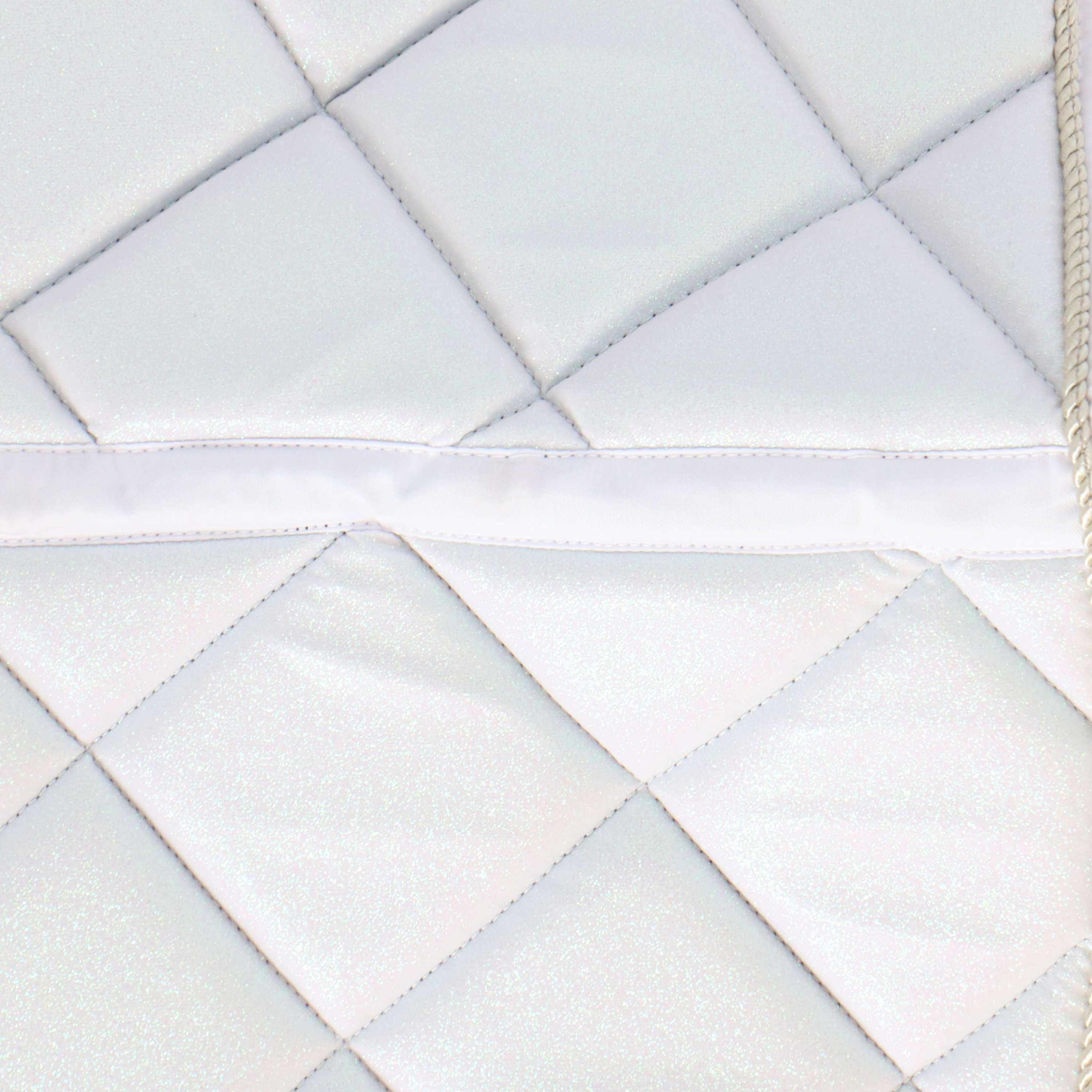 HB Tapis de Selle Sparkling Glitter Dressage Blanc