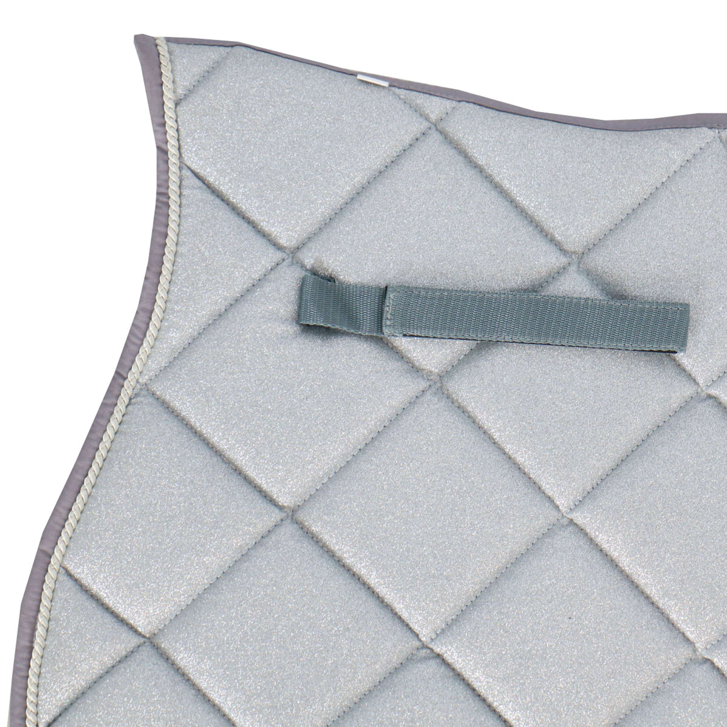 HB Tapis de Selle Sparkling Glitter Sauter Argent