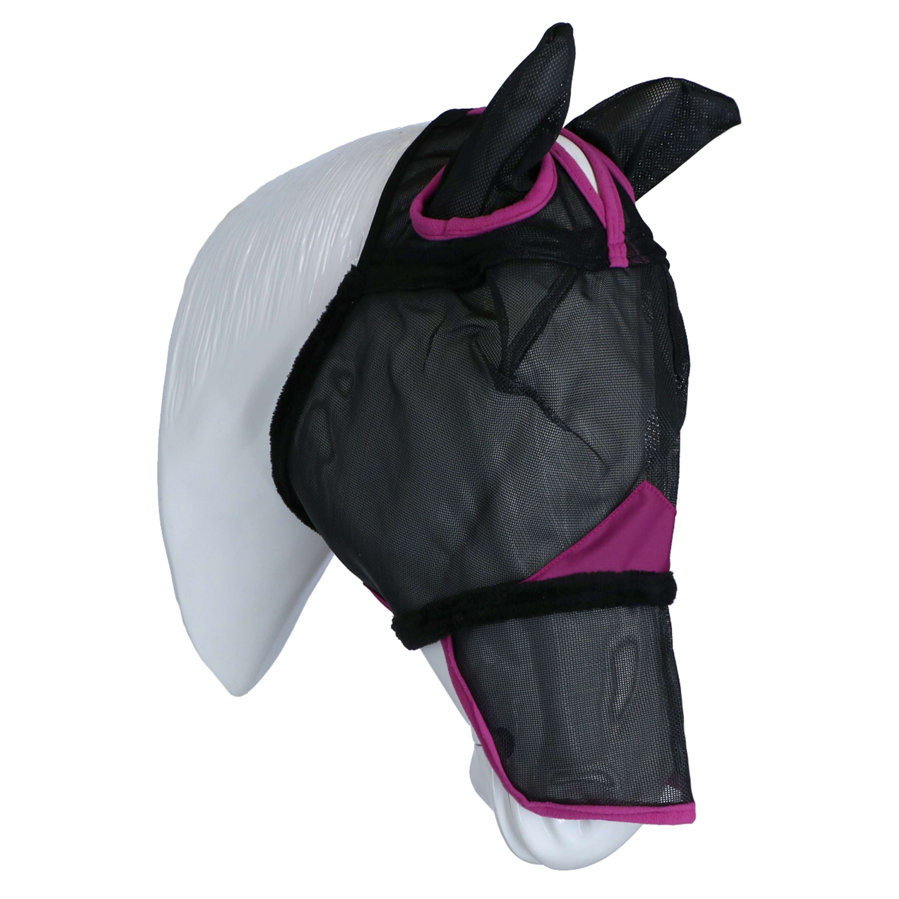 WeatherBeeta Masque Anti-Mouches ComFiTec Deluxe Durable Mesh avec Oreilles et Nez Noir/Violet
