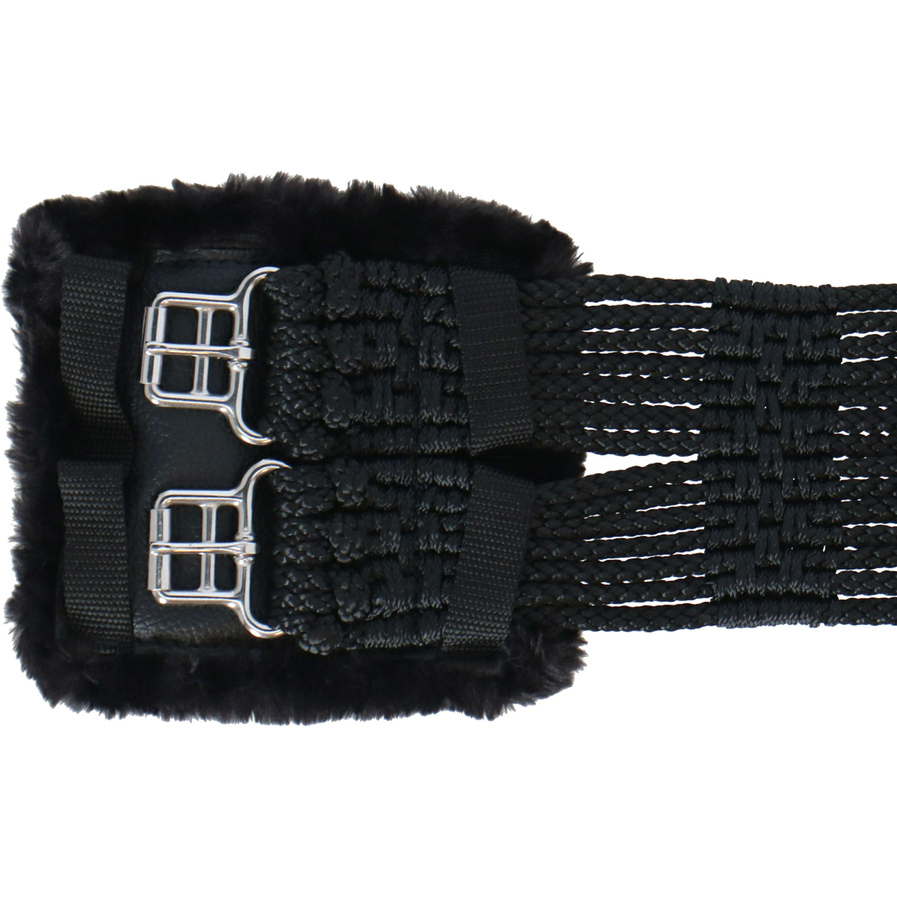 Stübben Sangle de Cordon avec Boucles en Acier Inoxydable Rembourrées Noir