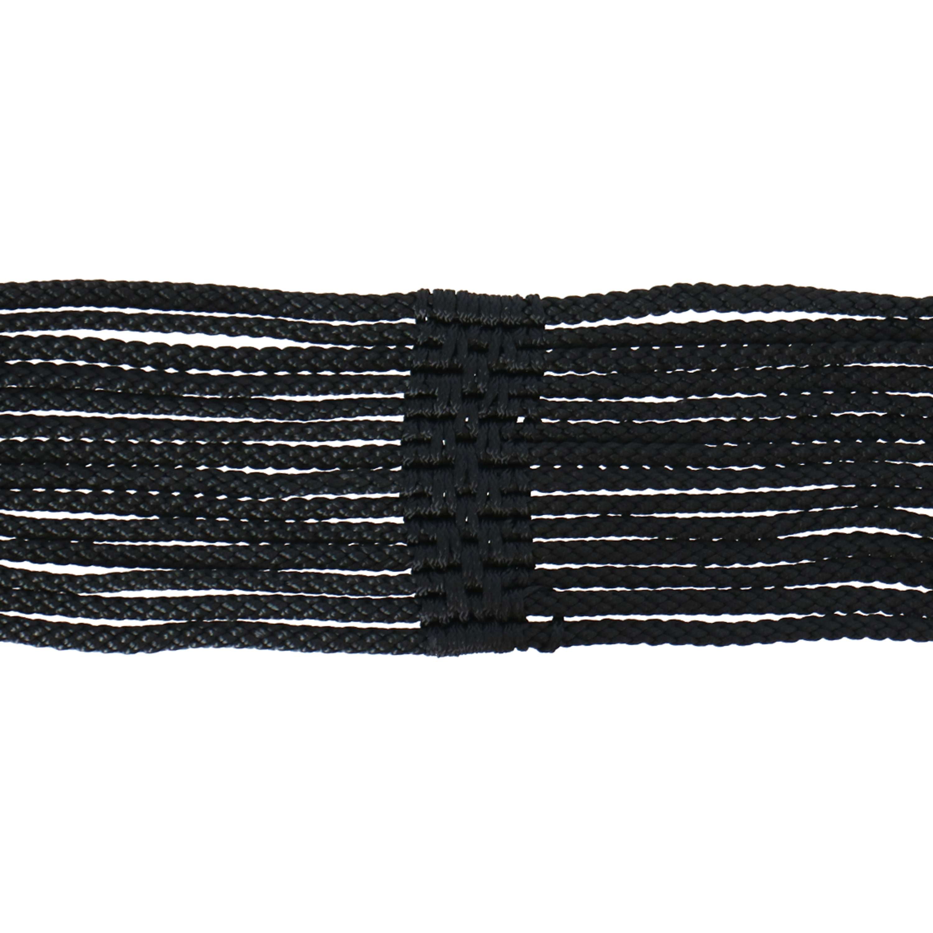Stübben Sangle de Cordon avec Boucles en Acier Inoxydable Rembourrées Noir