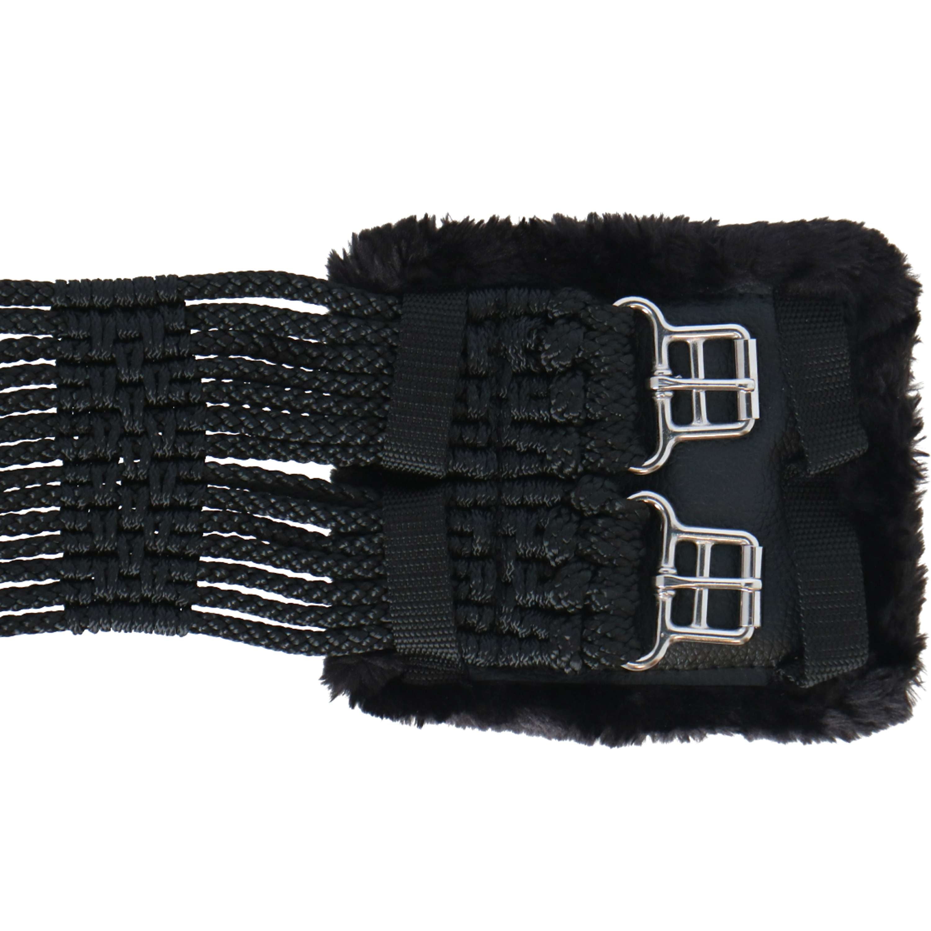 Stübben Sangle de Cordon avec Boucles en Acier Inoxydable Rembourrées Noir