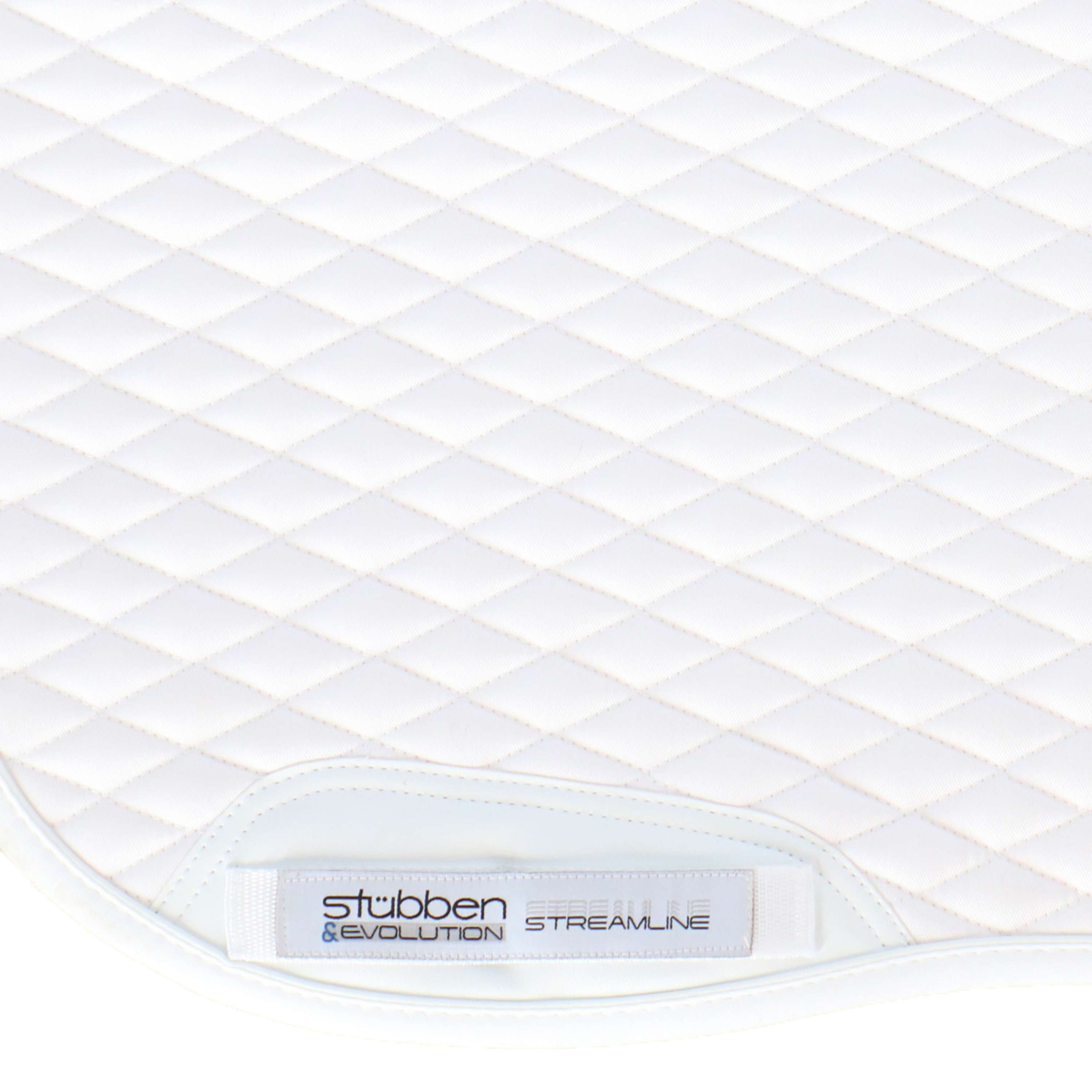 Stübben Tapis de Selle Streamline Dressage Peau dÁgneau Blanc