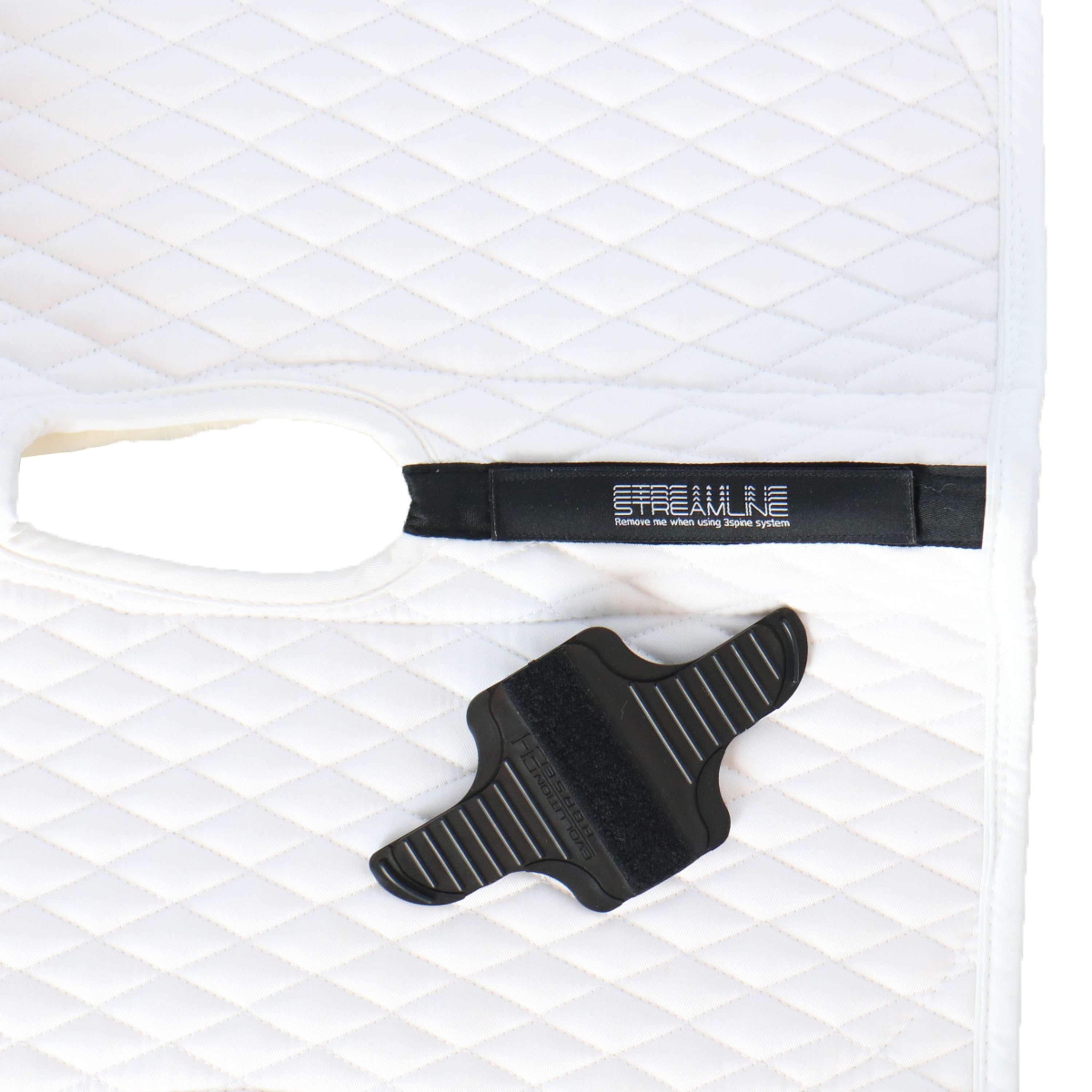 Stübben Tapis de Selle Streamline Dressage Peau dÁgneau Blanc