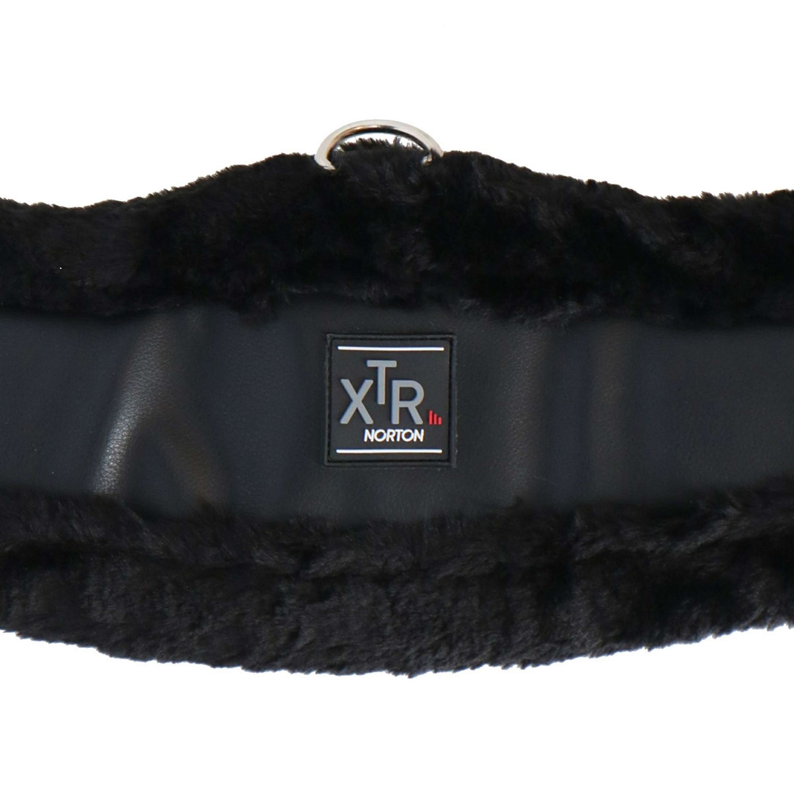 Norton Sangle de Dressage XTR Peau de Mouton Synthétique Noir