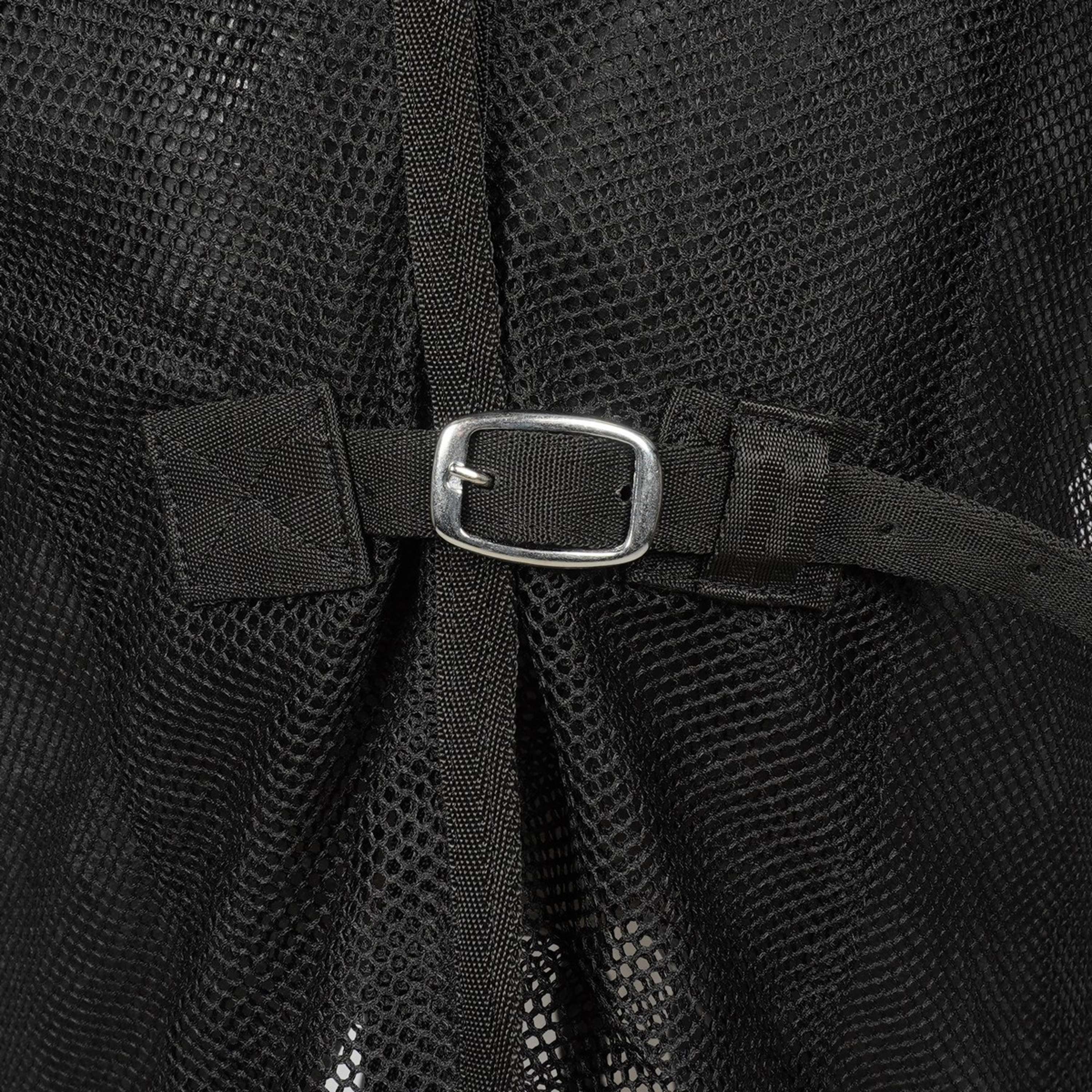 HB Couverture Anti-Mouches pour chevaux d'attelage avec Couvre-cou Noir
