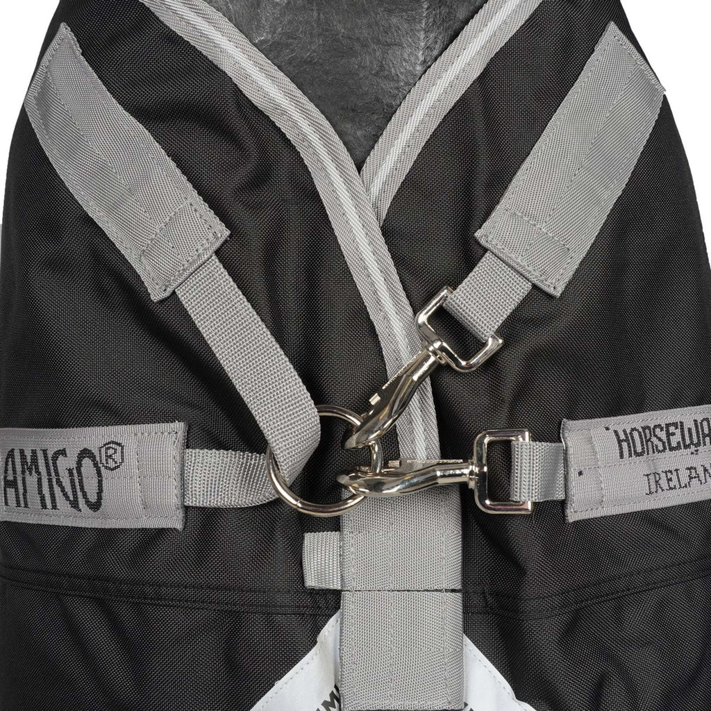 Amigo Couverture Turnout Bravo 100g Black/Titanium Grey