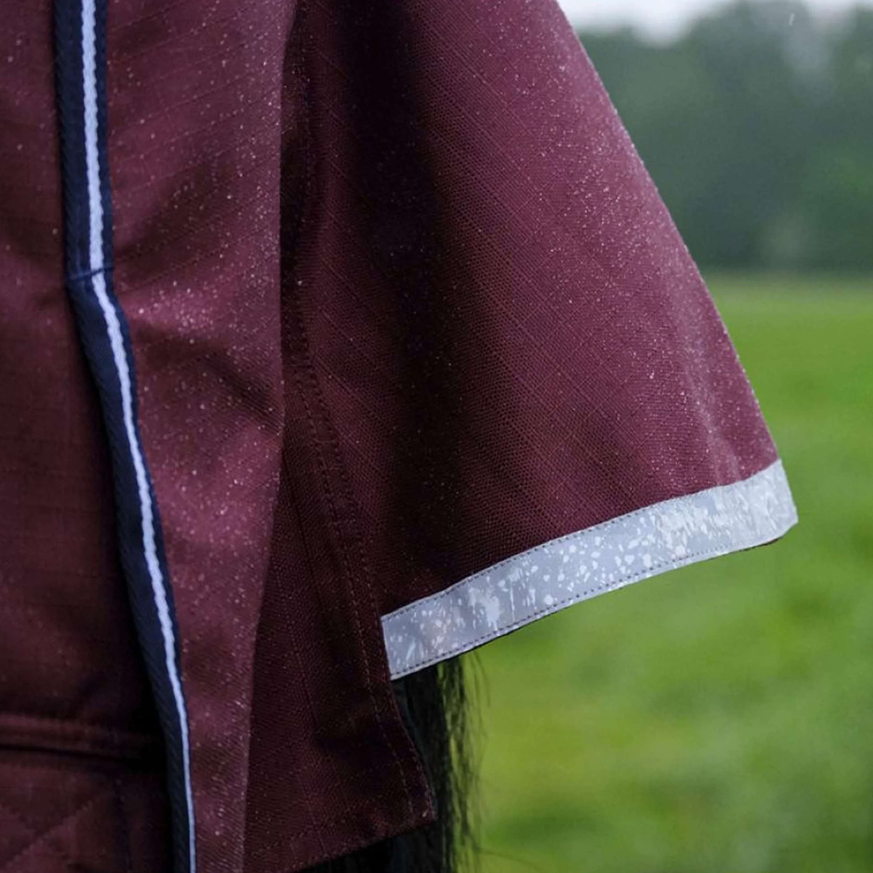 EQUITHÈME Couverture d'Extérieur Tyrex 1200D 0g High Neck Bordeaux