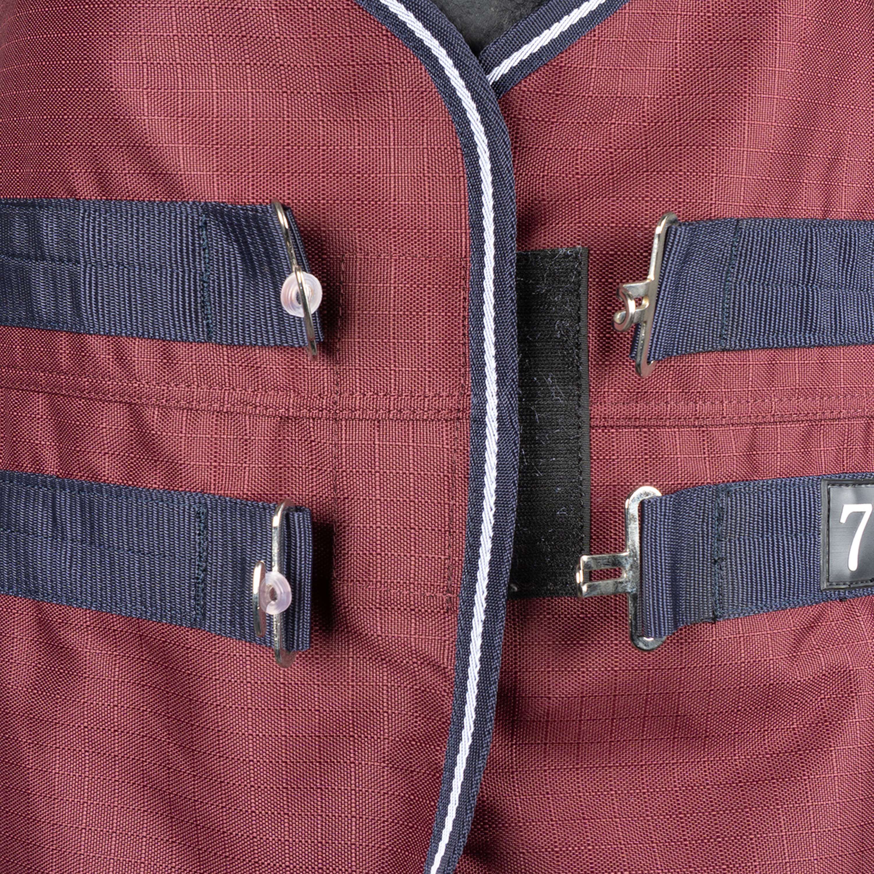 EQUITHÈME Couverture d'Extérieur Tyrex 1200D 0g High Neck Bordeaux