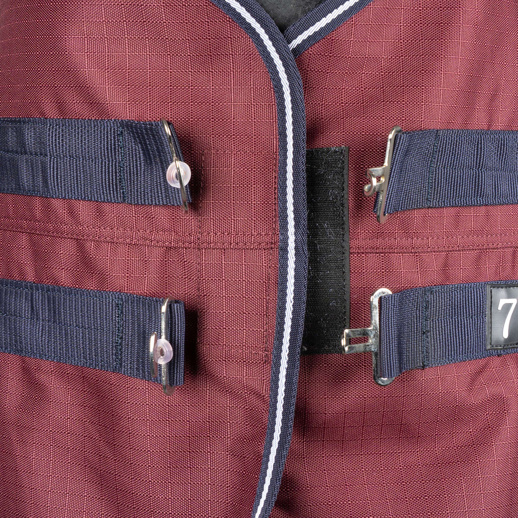 EQUITHÈME Couverture d'Extérieur Tyrex 1200D 0g High Neck Bordeaux
