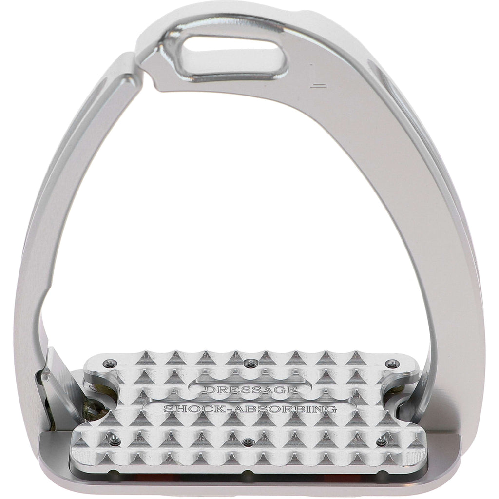 Tech Stirrups Étriers Venice Plus Swarovski Dressage Argent/Argent