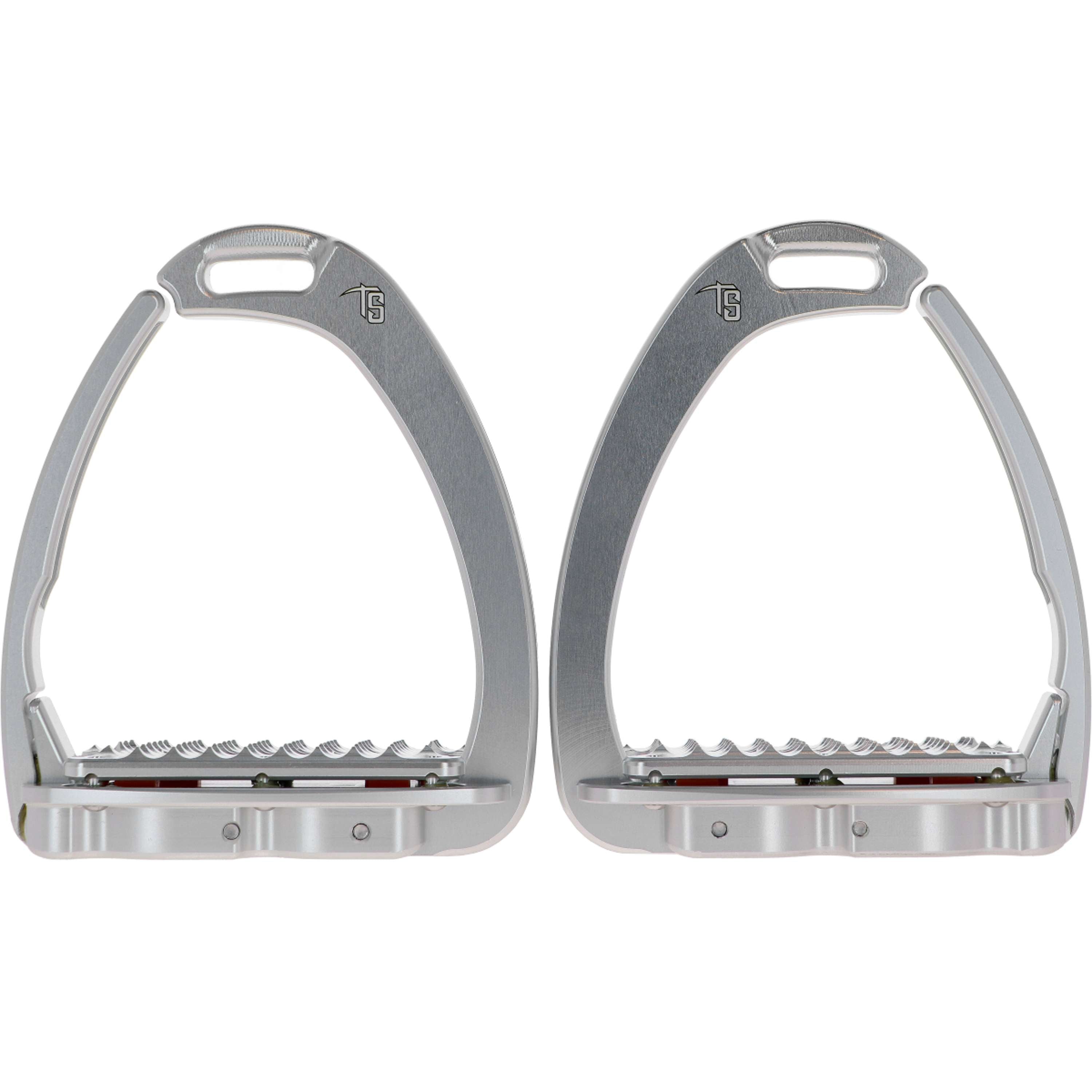 Tech Stirrups Étriers Venice Plus Swarovski Dressage Argent/Argent