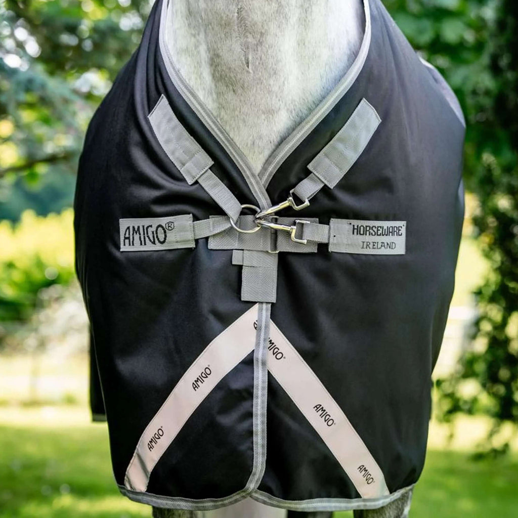 Amigo Chemise Turnout 1200D XL 50g Noir/Gris Titane/Argent