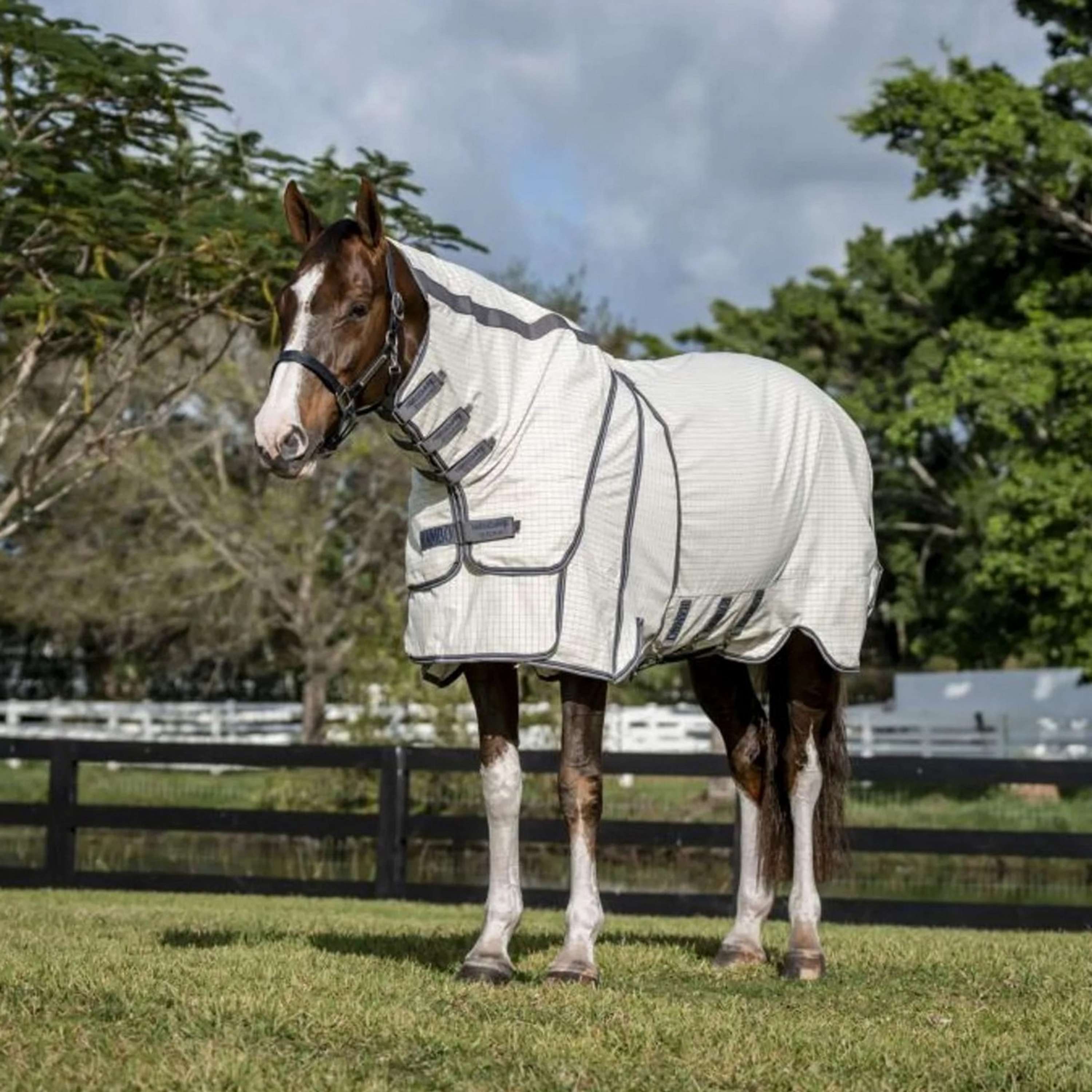 Rambo Optimo Supreme Summer Sheet Plus Carreaux bleu marine/Gris orage/Argent