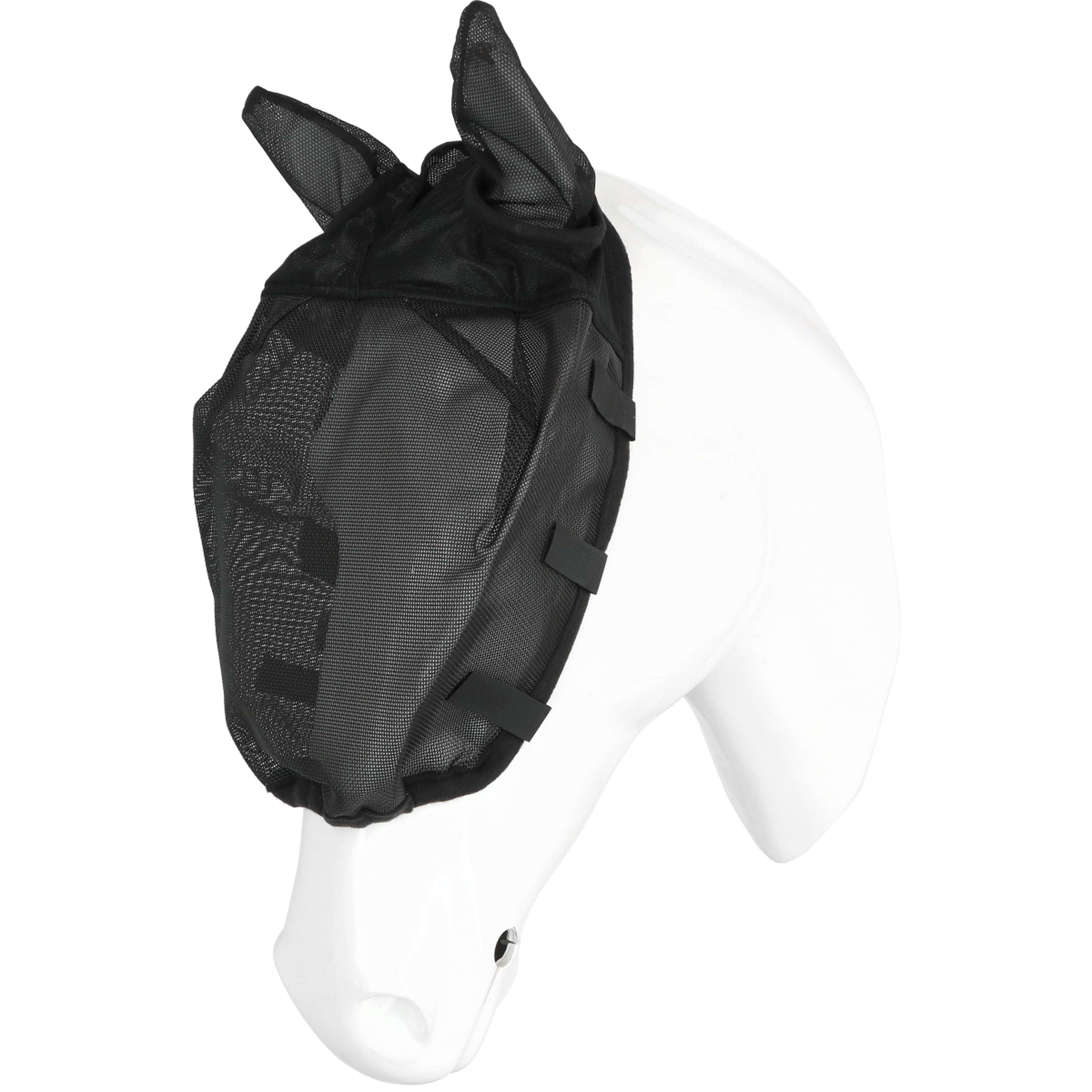 EQUITHÈME Licol Anti-Mouches avec Protection UV Noir