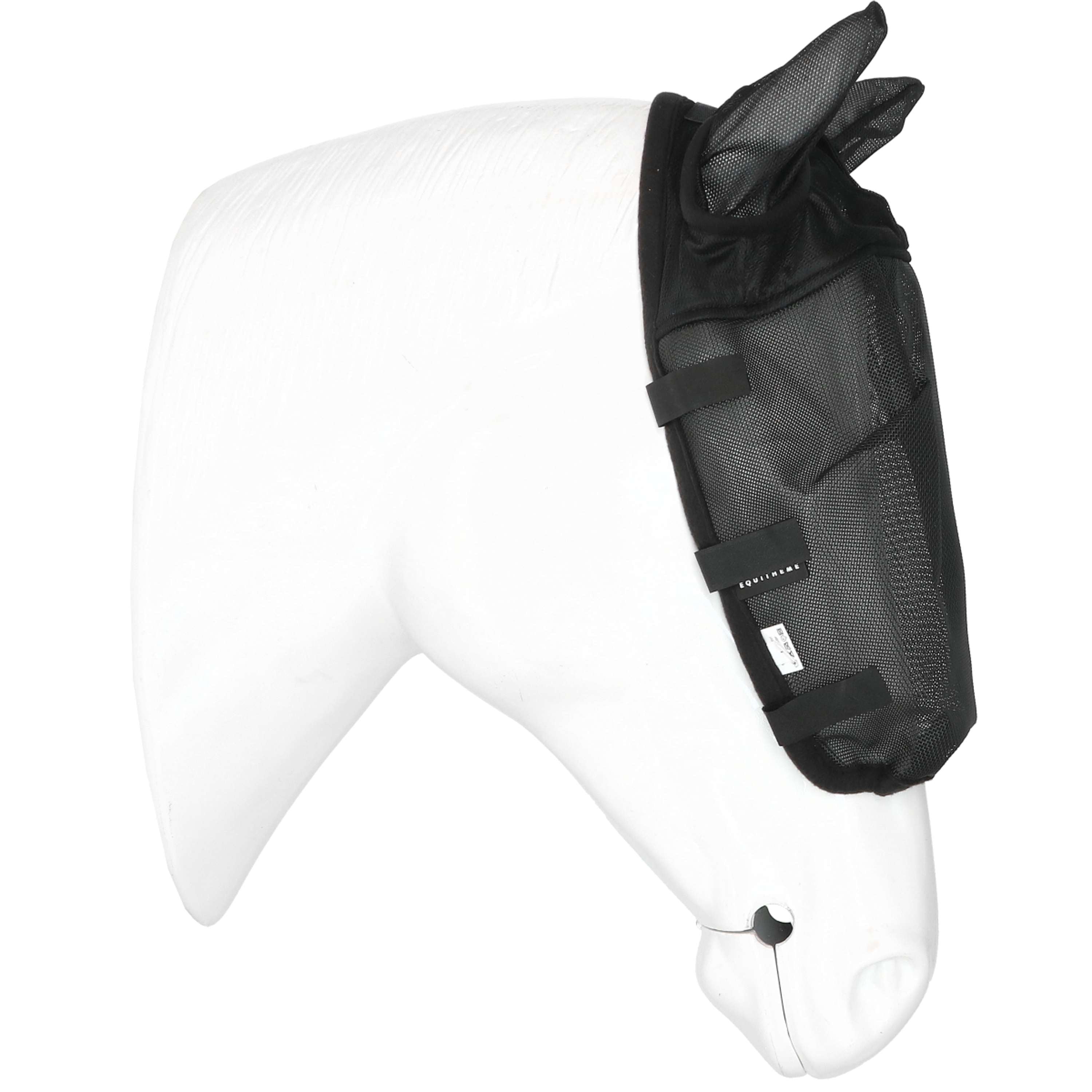 EQUITHÈME Licol Anti-Mouches avec Protection UV Noir