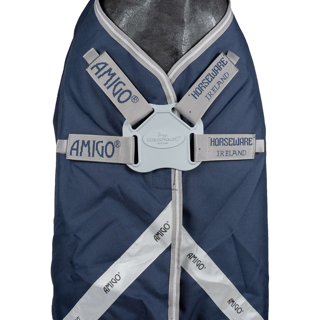 Amigo Turnout Rug FieldSafe Plus 1200D 0g Navy/Titanium Grey/Silver