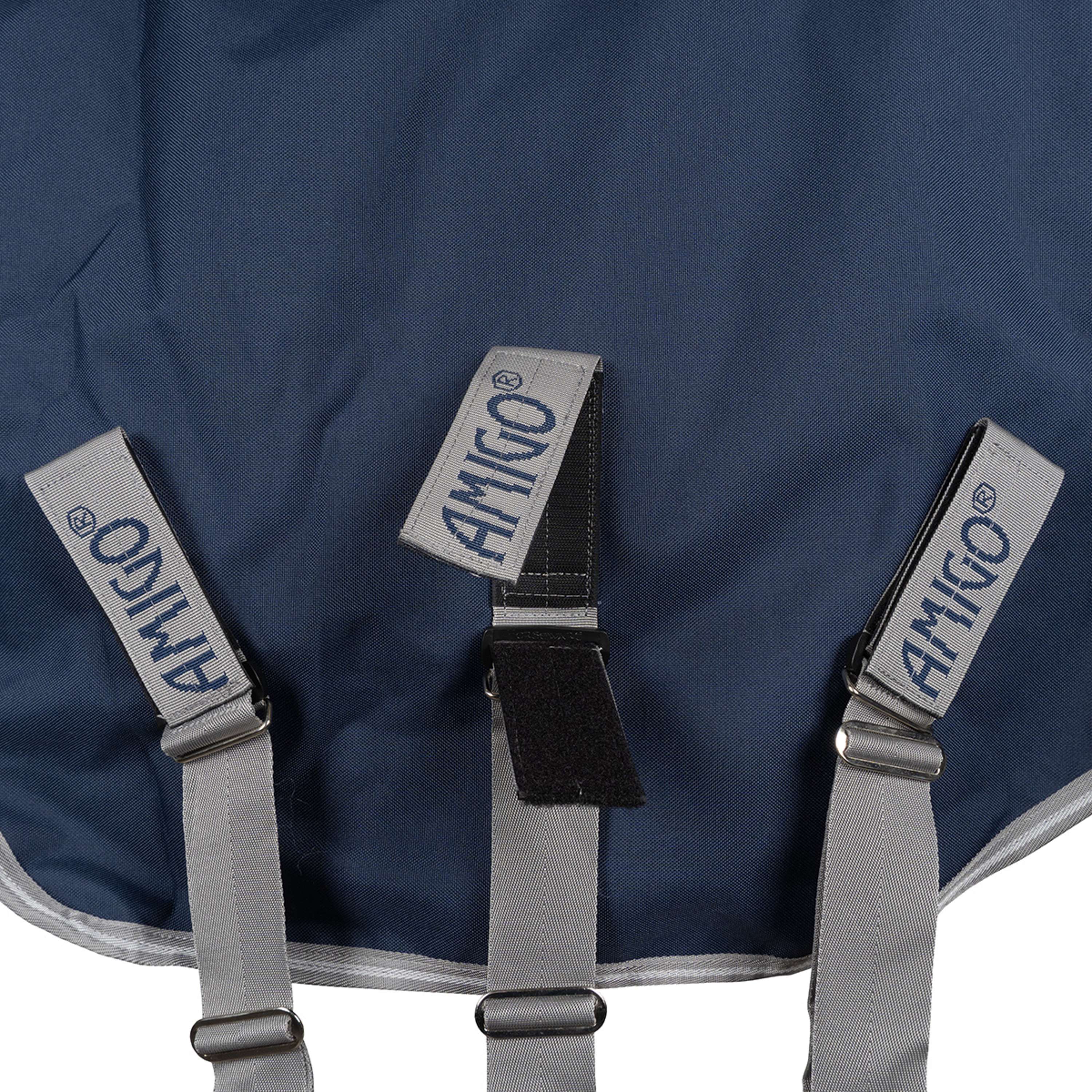 Amigo Turnout Rug FieldSafe Plus 1200D 50g Navy/Titanium Grey/Silver