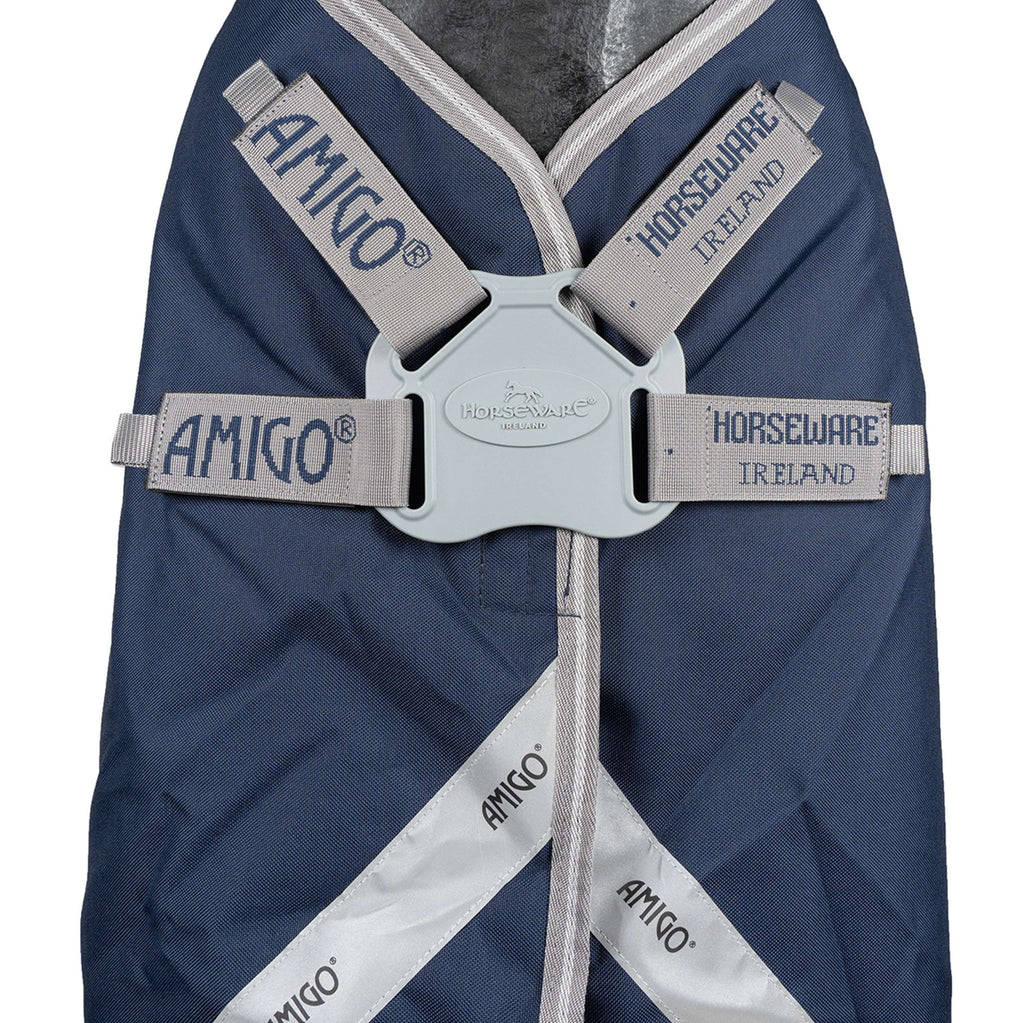 Amigo Turnout Rug FieldSafe Plus 1200D 0g Navy/Titanium Grey/Silver