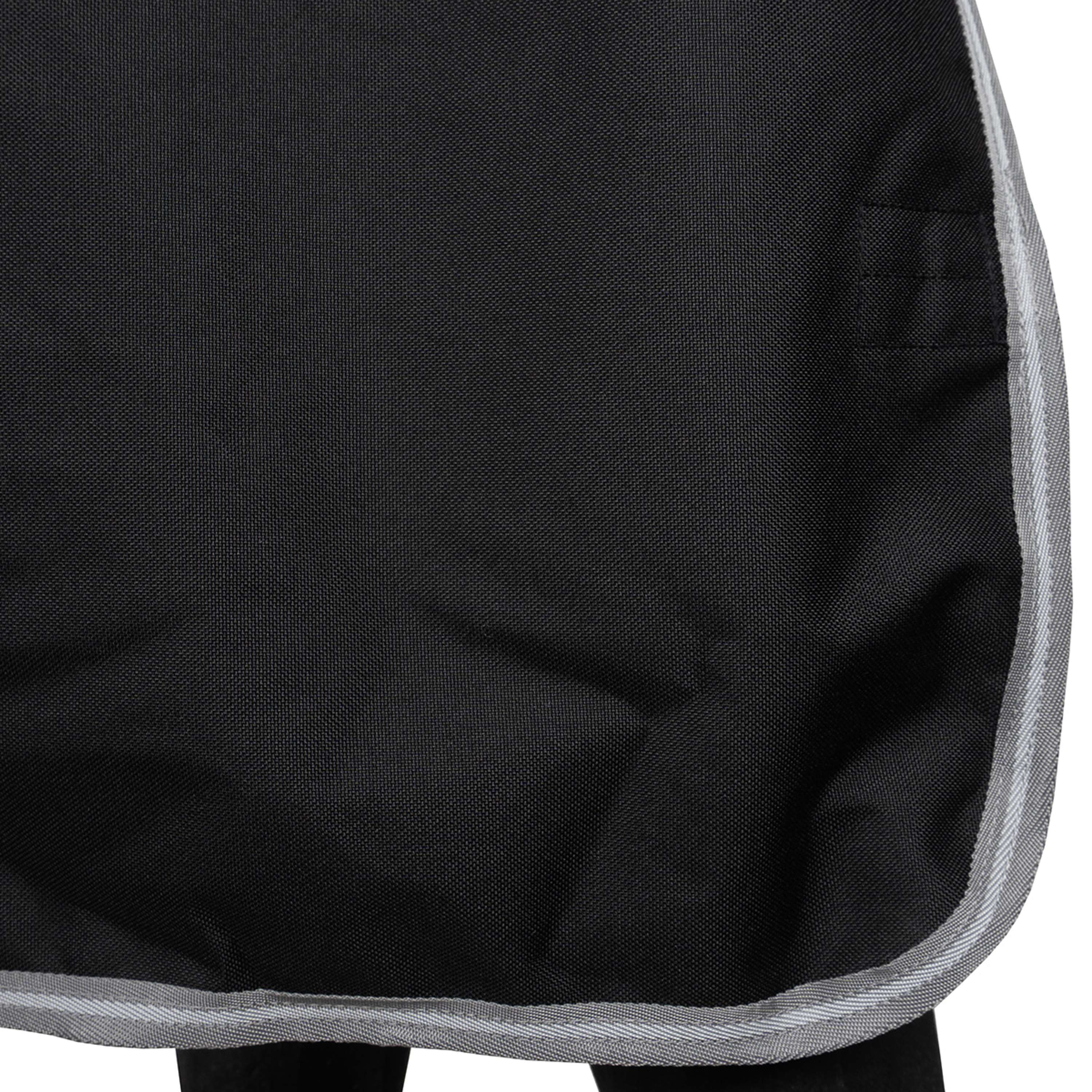 Amigo Turnout Rug Integrated 1200D 250g Black/Titanium Grey/Silver