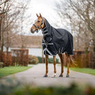Amigo Turnout Rug Integrated 1200D 250g Black/Titanium Grey/Silver